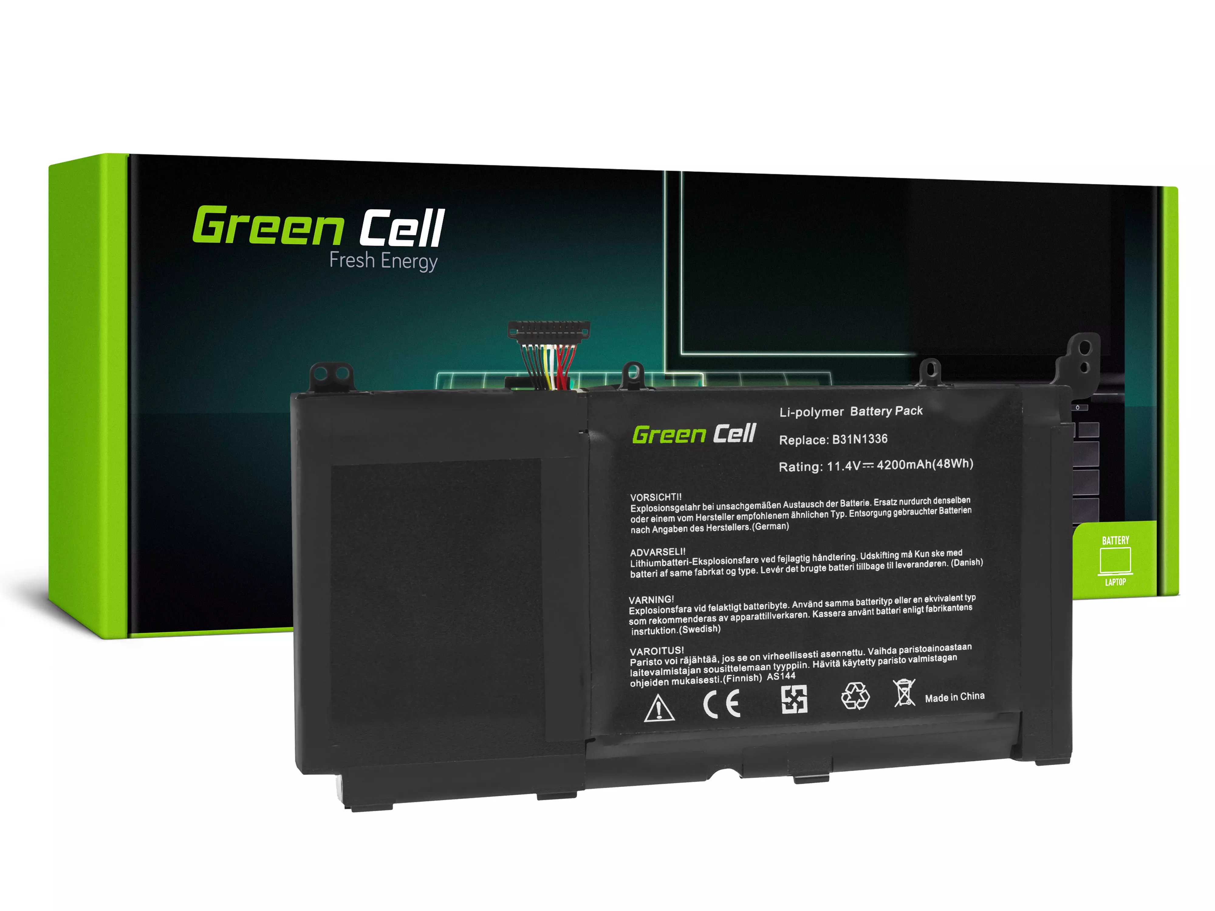 Green Cell Baterie laptop B31N1336 Asus R553 R553L R553L R553LN K551L K551LN S551L S551LN