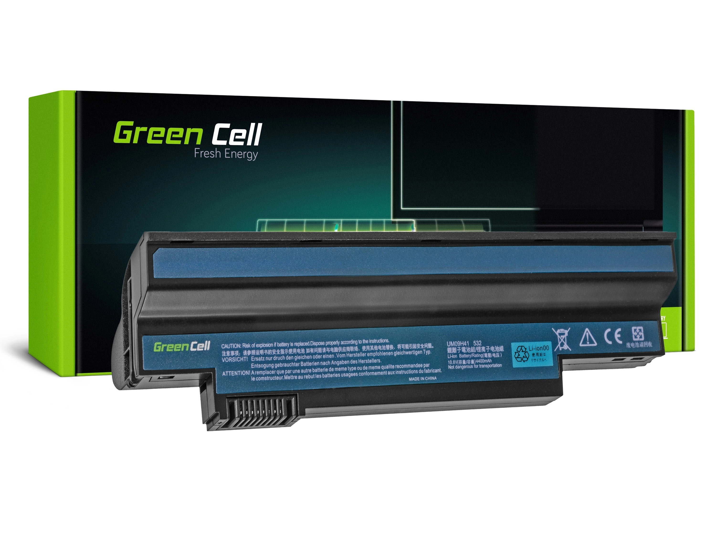 Green Cell Laptop akkumulátor Acer Aspire One 533 532H 533H eMachines EM350 NAV51 Packard Bell EasyNemte S2
