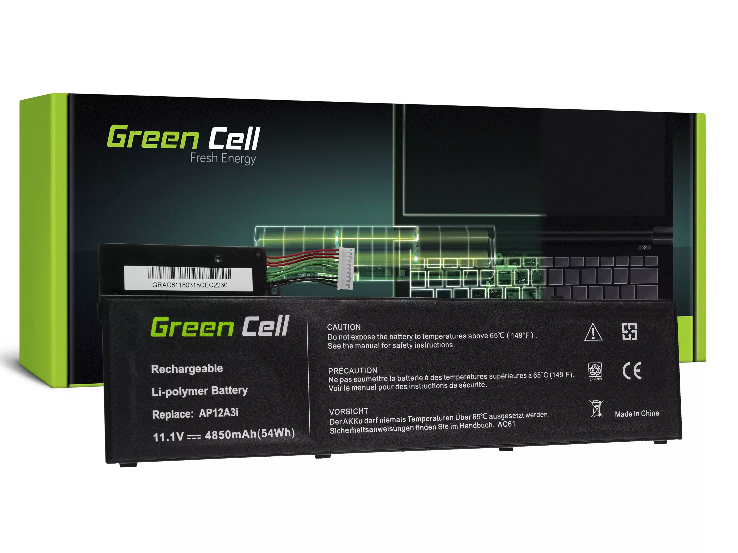 Green Cell Baterie laptop Acer Aspire Timeline Ultra M3 M3-581TG M5 M5-481TG M5-581TG TravelMate P648 P658