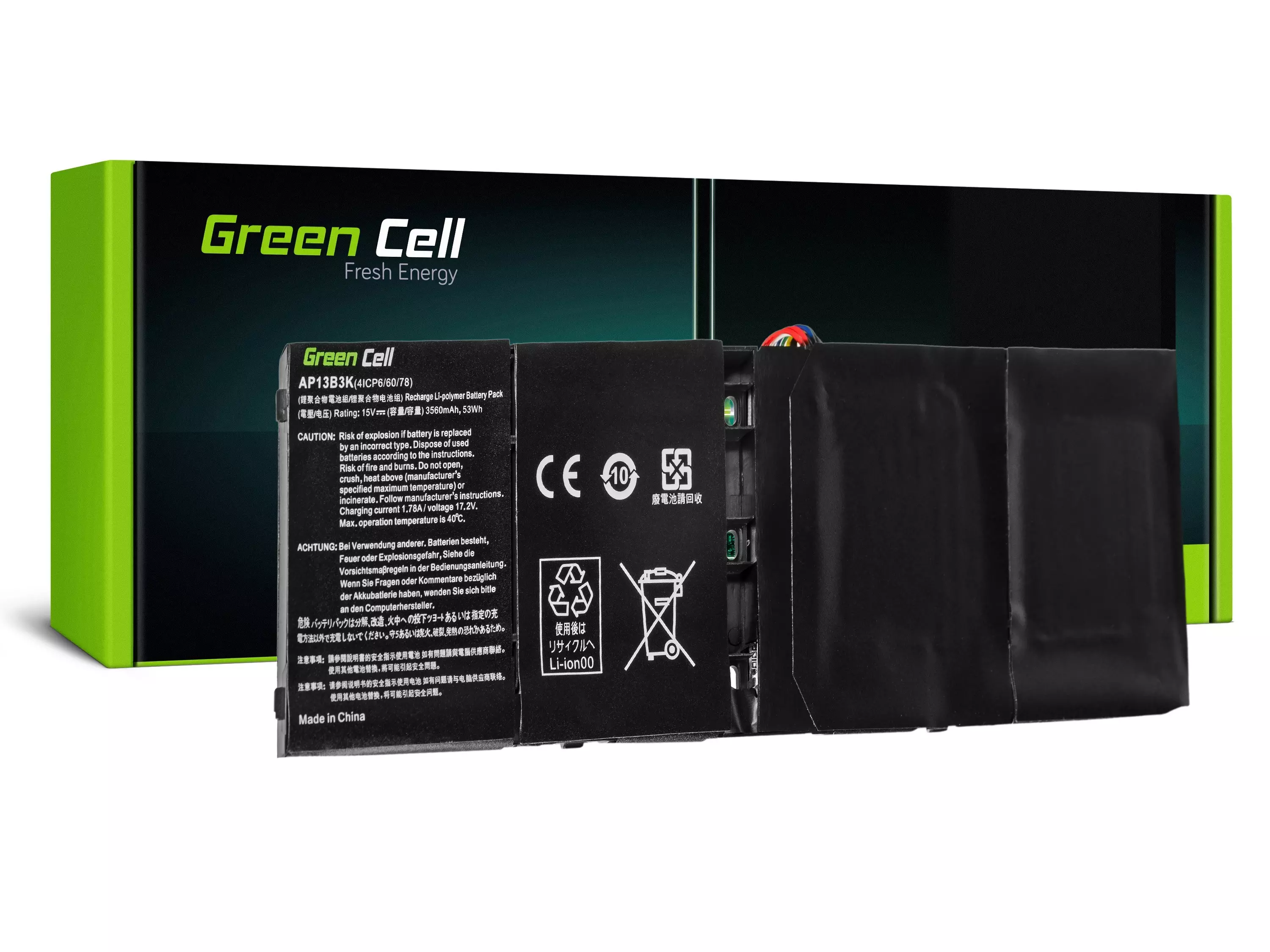Green Cell Laptop akkumulátor Acer Aspire V5-552 V5-552P V5-572 V5-573 V5-573G V7-581 R7-571 R7-571G
