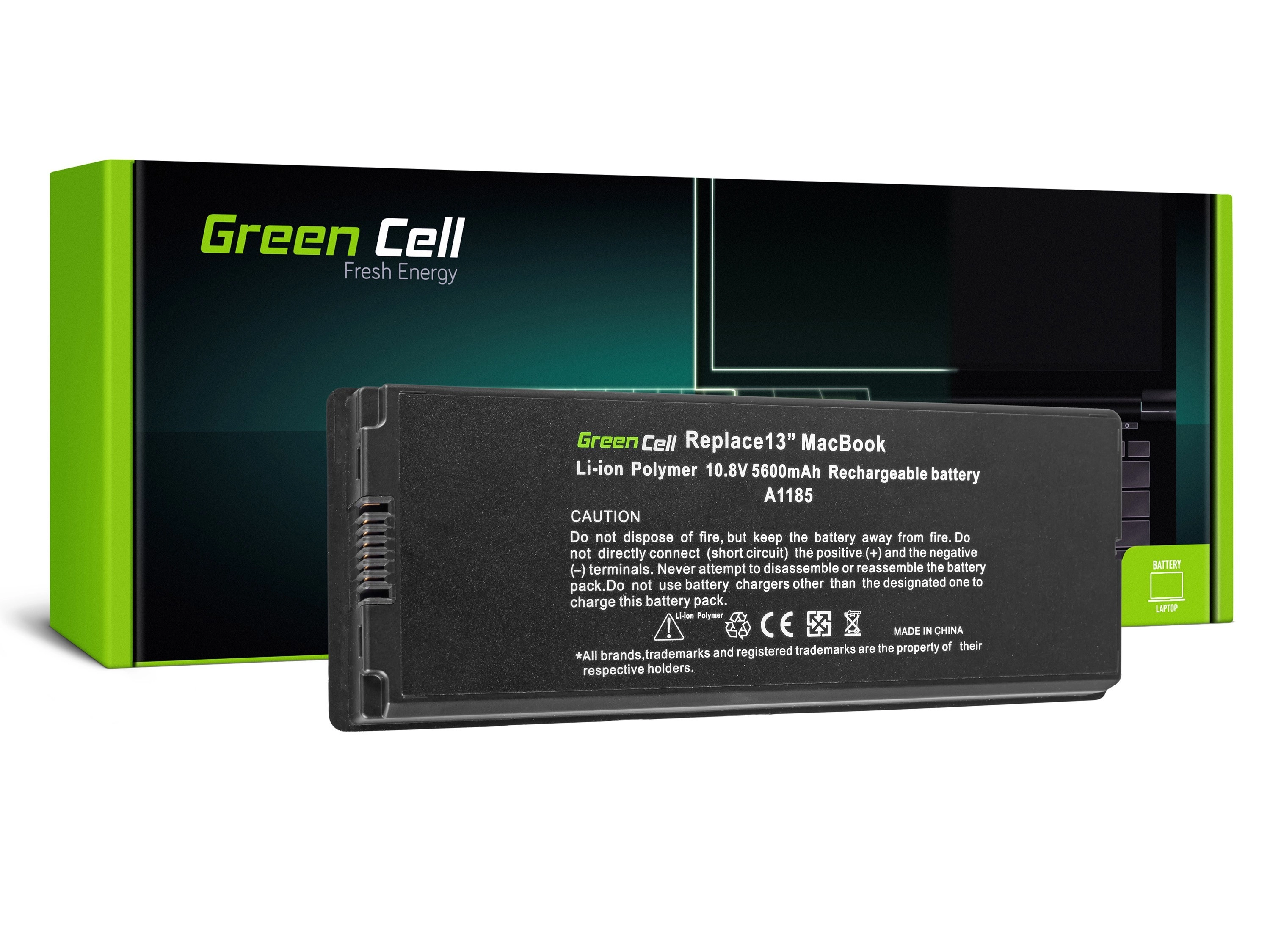 Green Cell Laptop akkumulátor A1185 Apple MacBook 13 A1181 2006-2009