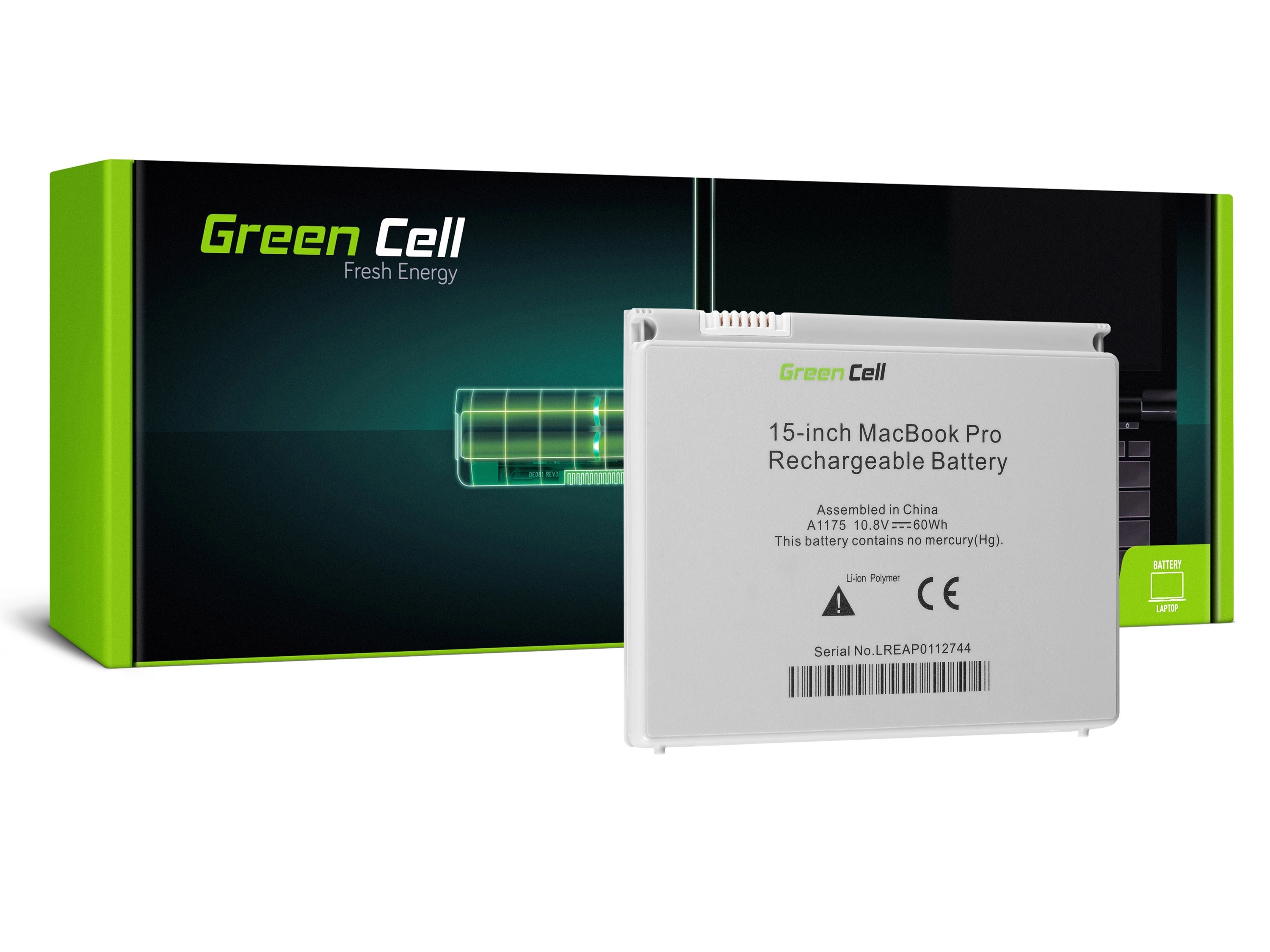 Green Cell Laptop akkumulátor Apple MacBook Pro 15 A1150 A1211 A1226 A1260 2006-2008