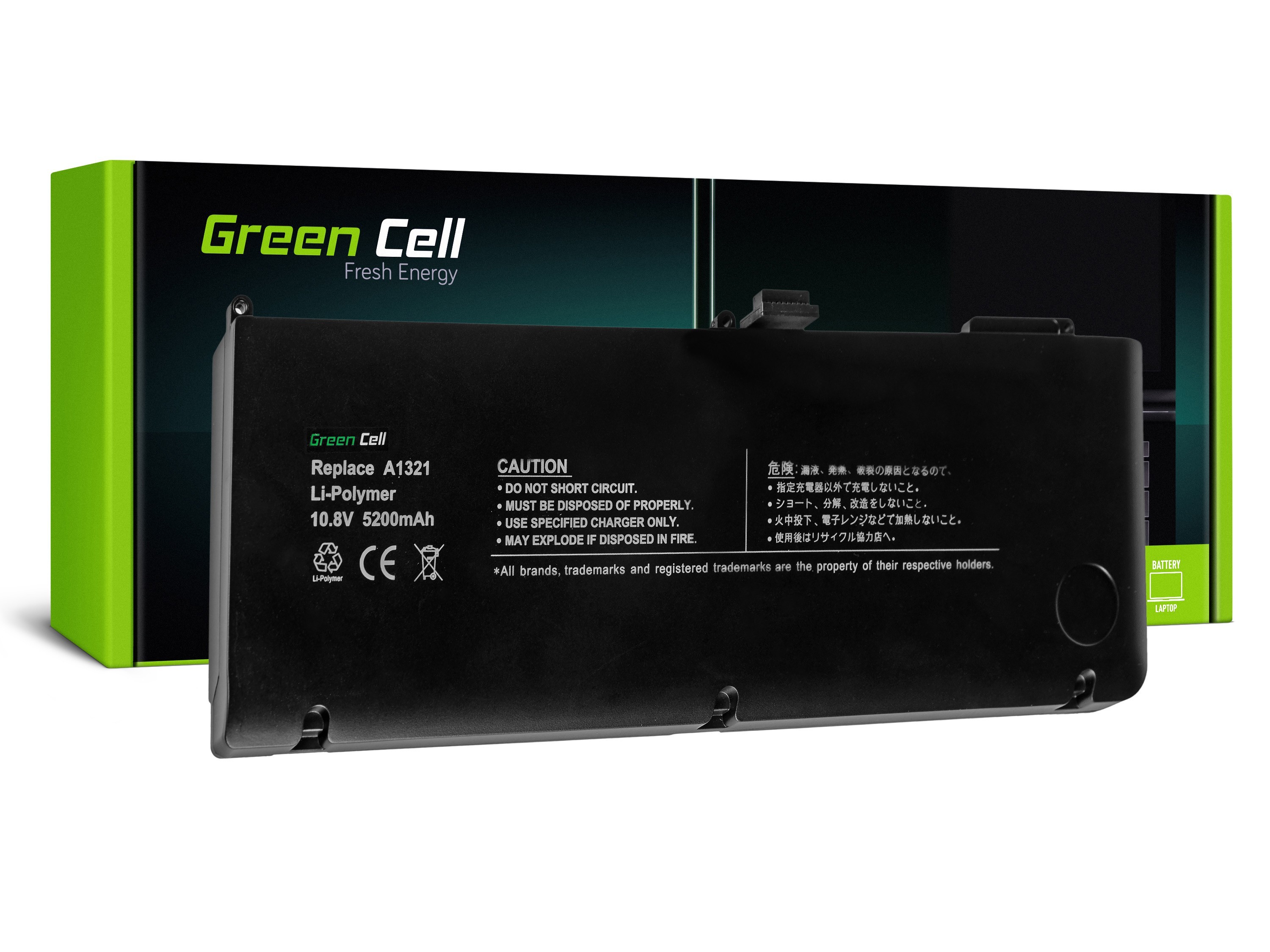 Green Cell Laptop akkumulátor A1321 Apple MacBook Pro 15 A1286 2009-2010