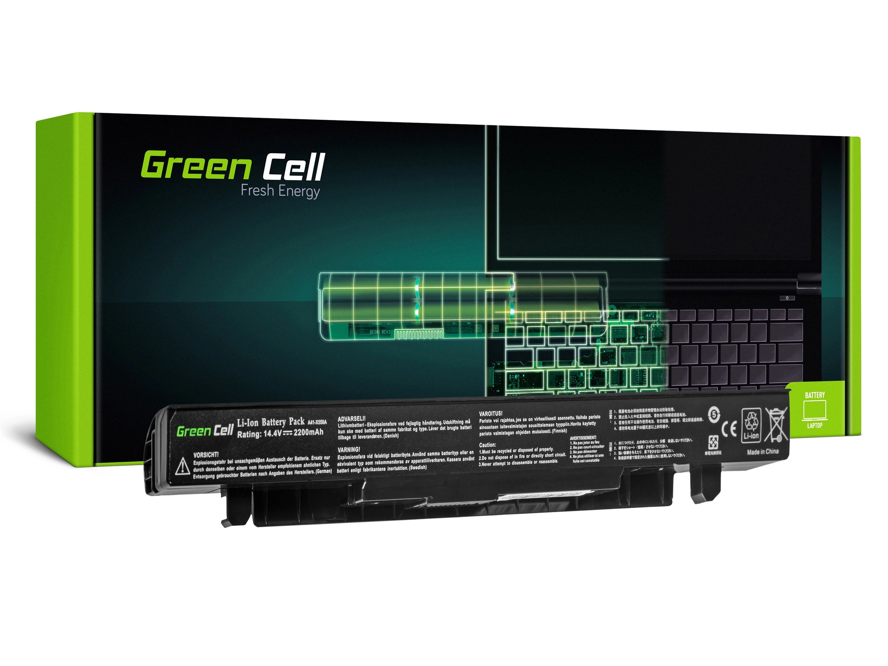 Green Cell Laptop akkumulátor Asus A450 A550 R510 R510CA X550 X550CA X550CC X550VC