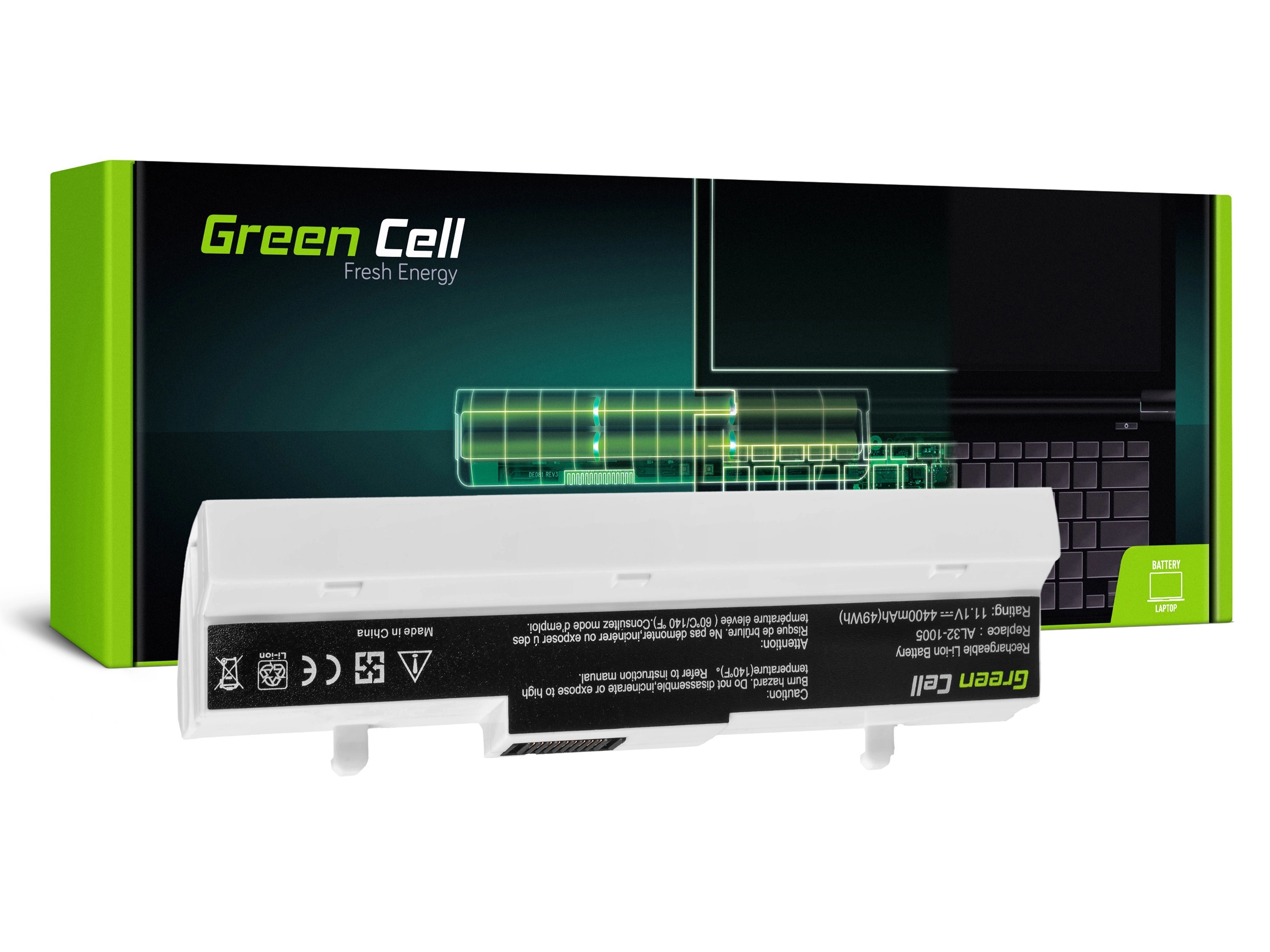 Green Cell Laptop akkumulátor Asus Eee-PC 1001 1001P 1001PX 1001PXD 1001HA 1005 1005P 1005PE 1005H 1005HA