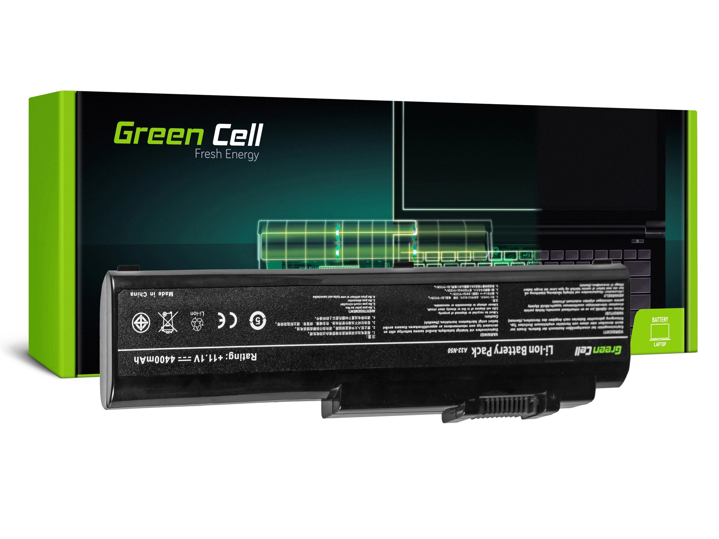 Green Cell Battery for Asus N50 N51 / 11,1V 4400mAh