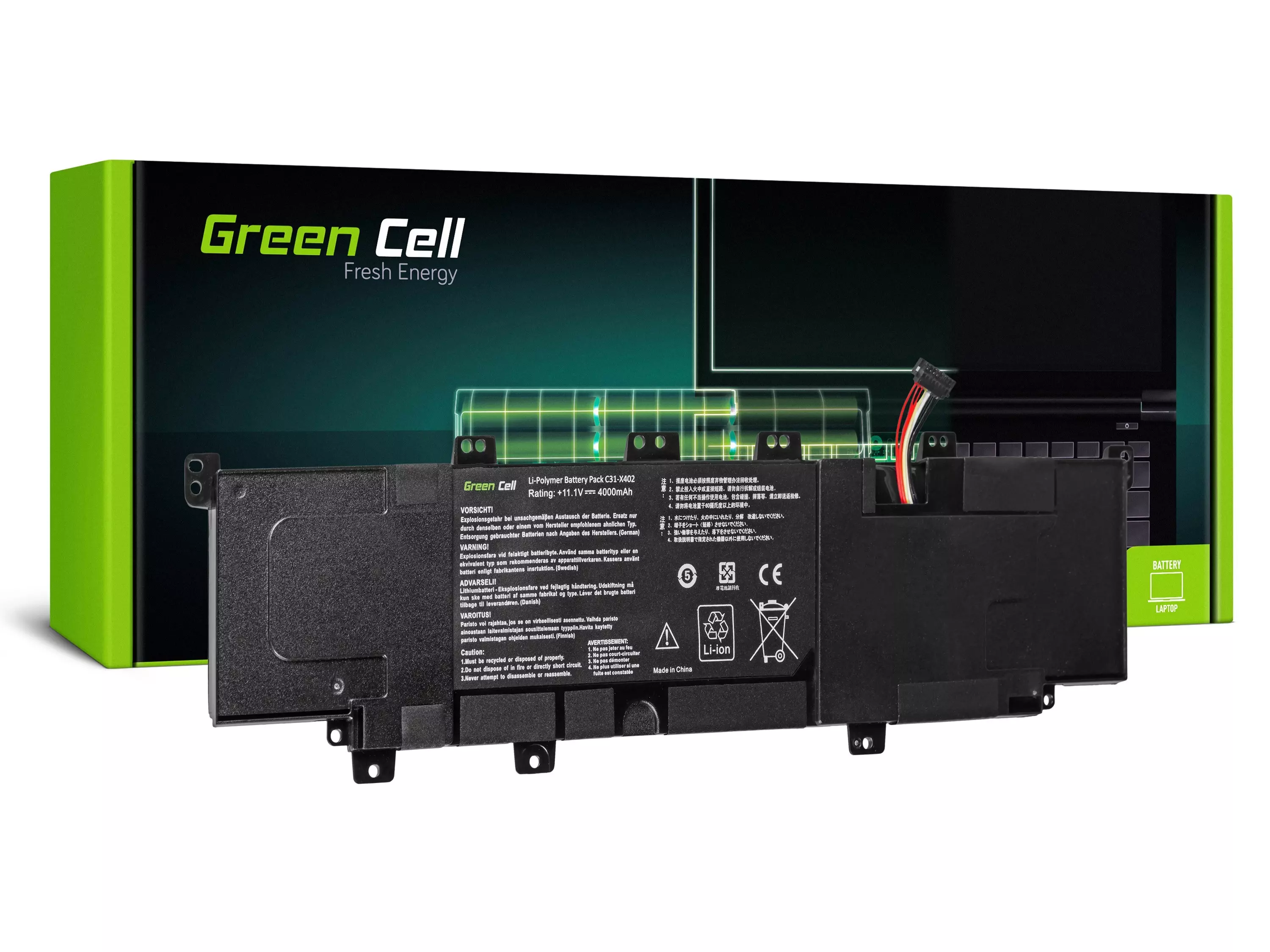 Green Cell Baterie laptop Asus VivoBook S300 S300C S300CA S400 S400C S400CA X402 X402C