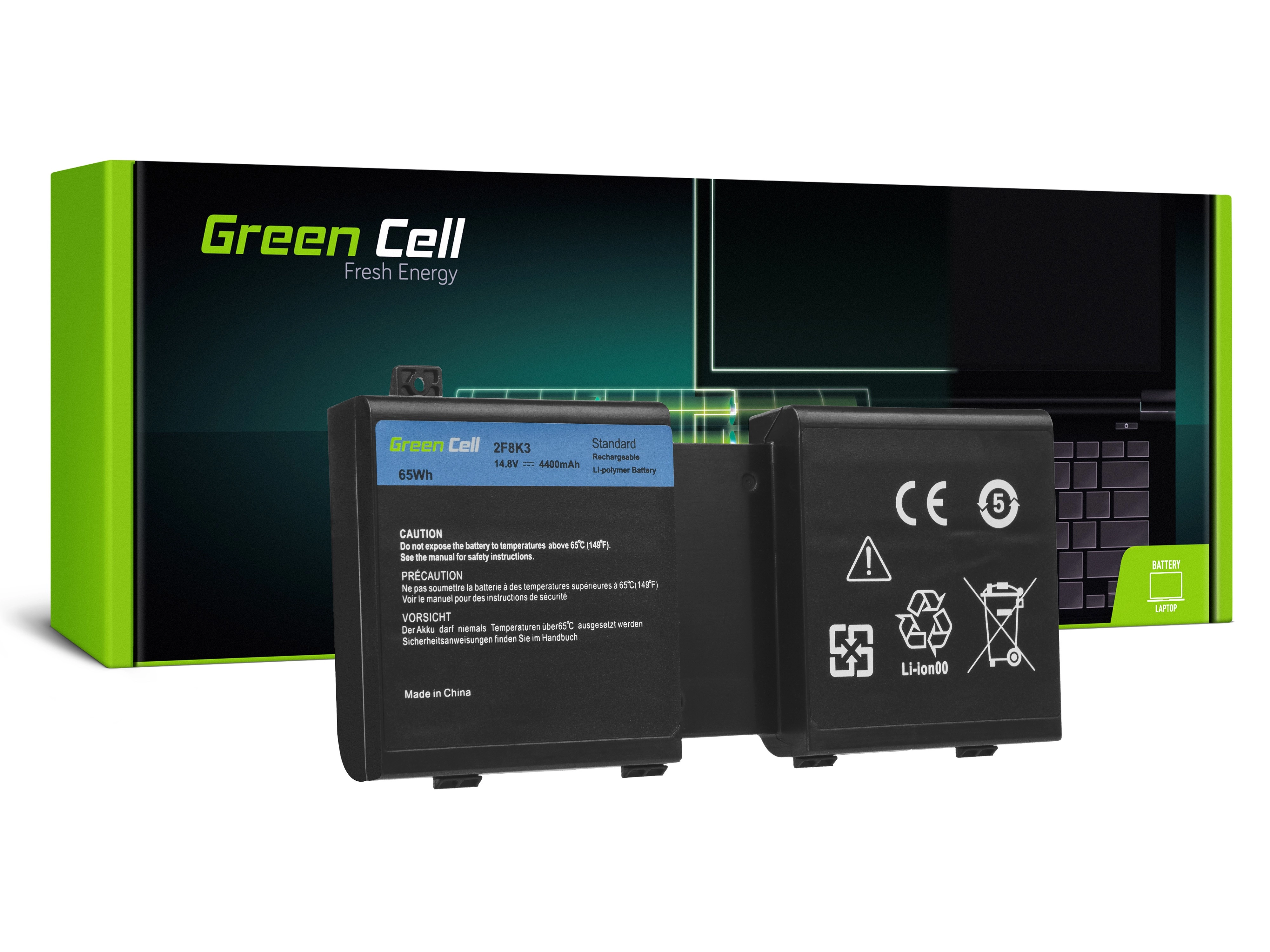 Green Cell Battery for Dell Alienware 17 18 / 14,4V 4400mAh