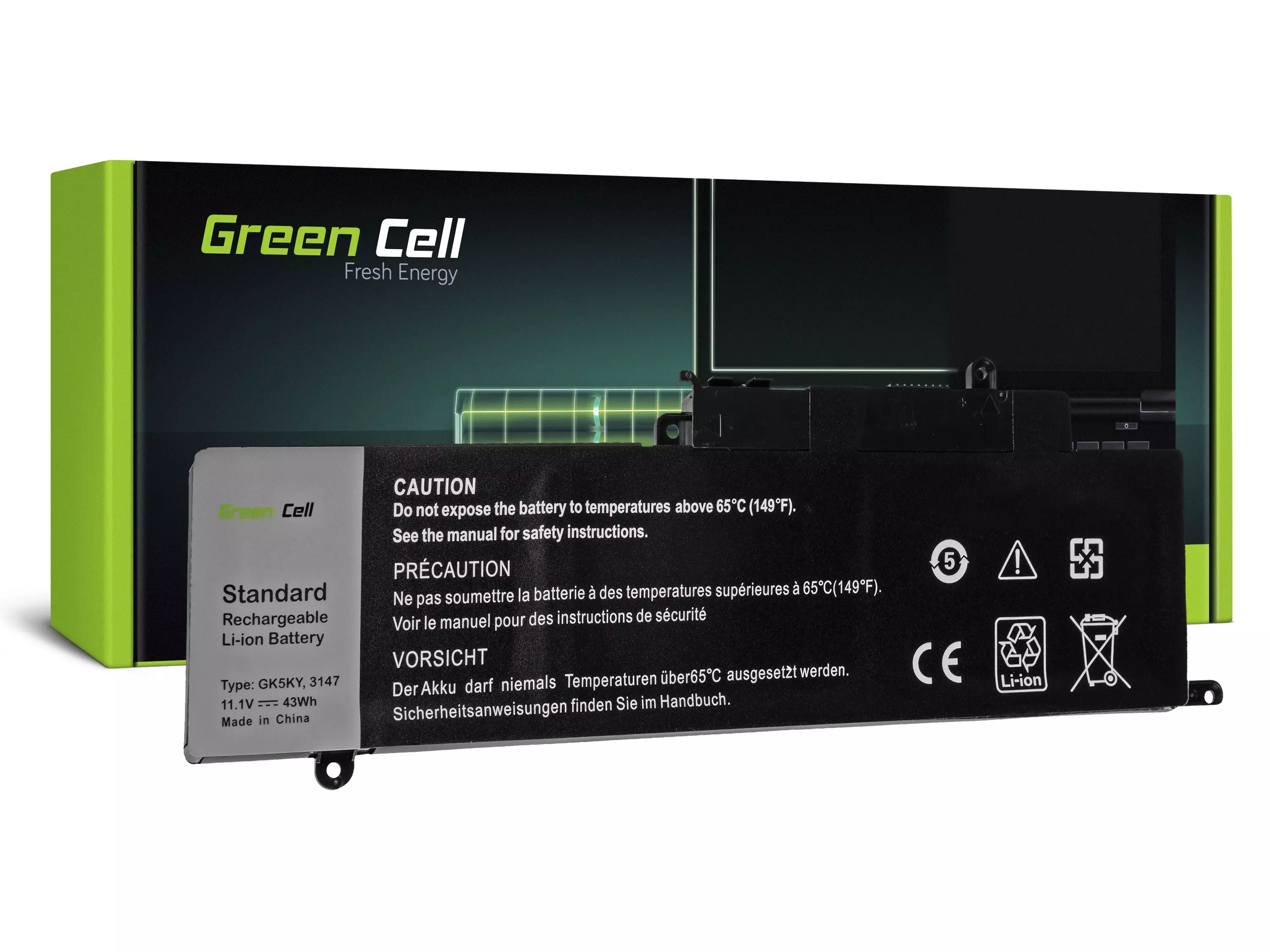 Green Cell Laptop akkumulátor Dell Inspiron 11 3147 3148 3152 3153 3157 3158 13 7347 7348 7352 7353 7359 15 7558 7568