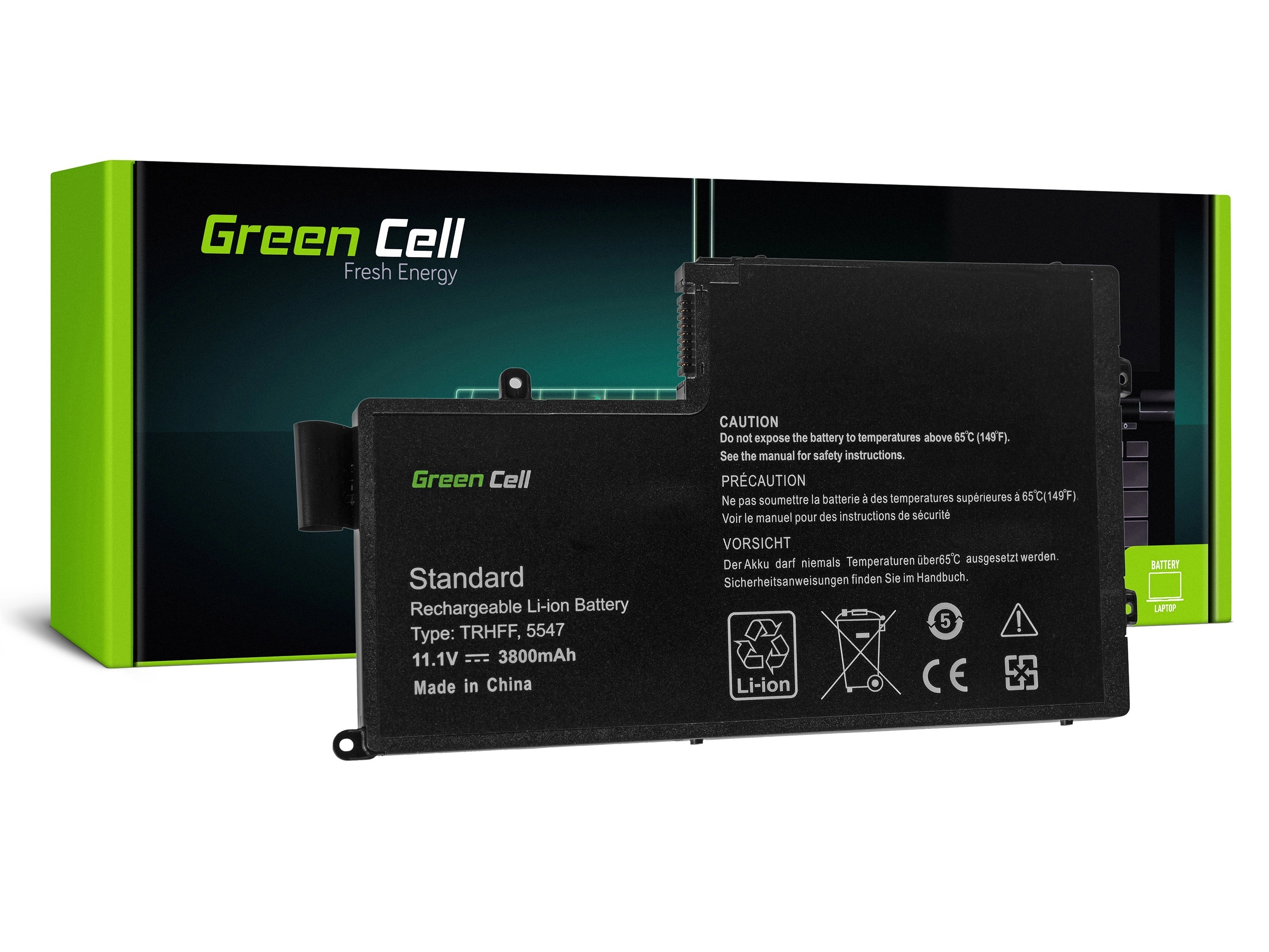 Green Cell Battery for Dell Inspiron 15 5542 5543 5545 5547 5548 / 11,1V 3400mAh