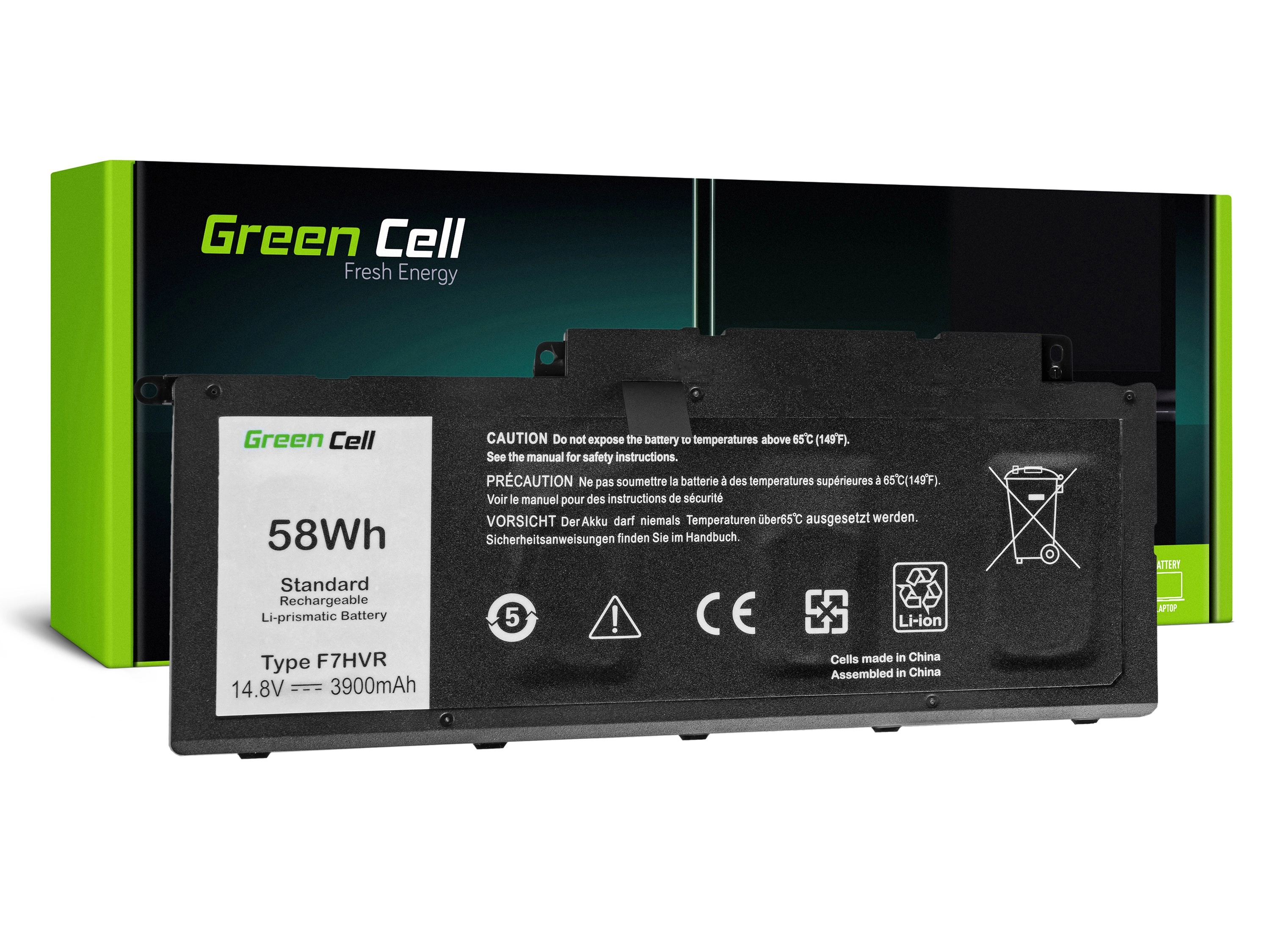 Green Cell Battery for Dell Inspiron 15 7537 17 7737 7746 / 14,4V 3800 mAh