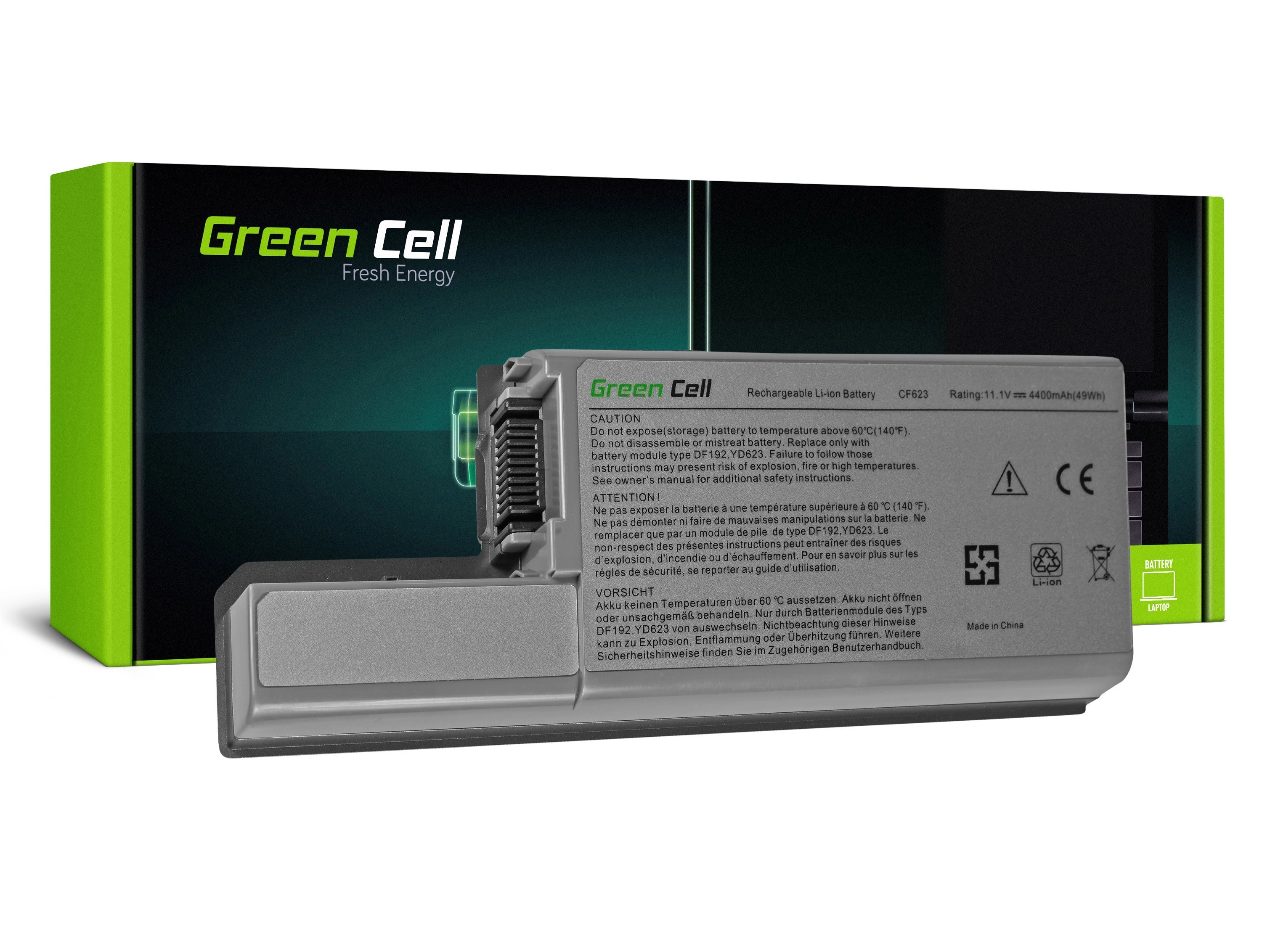 Green Cell Battery for Dell Latitude D531 D531N D820 D830 PP04X / 11,1V 4400mAh