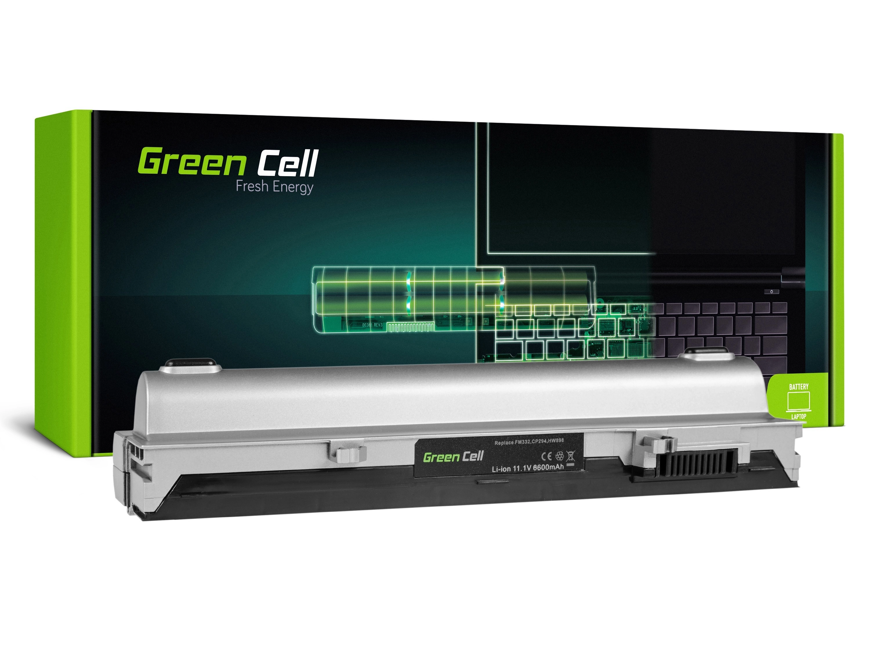 Green Cell Battery for Dell Latitude E4300 E4310 E4320 E4400 / 11,1V 6600mAh