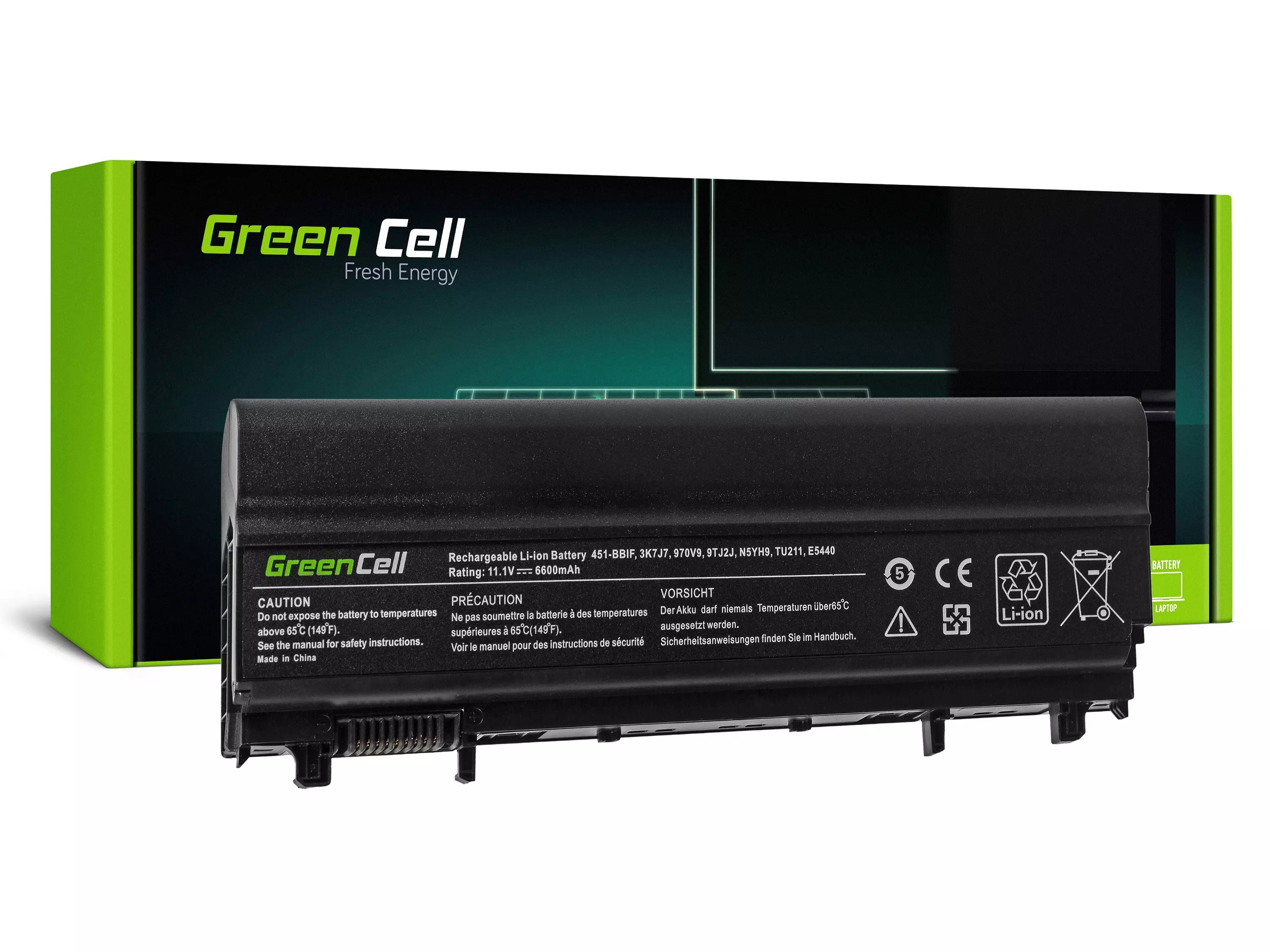 Bővített Green Cell Laptop akkumulátor Dell Latitude E5440 E5540