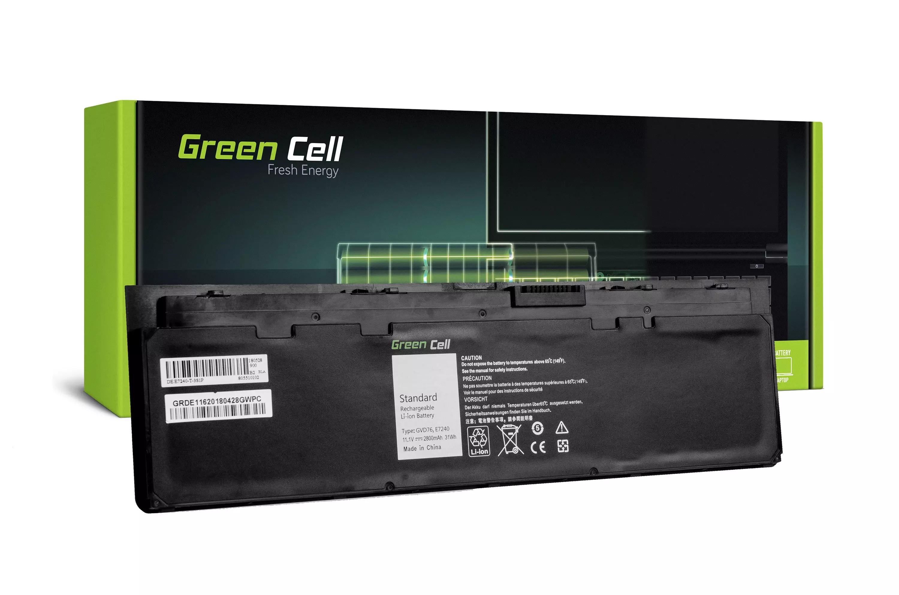 Baterie Green Cell WD52H GVD76 Dell Latitude E7240 E7250 E7450