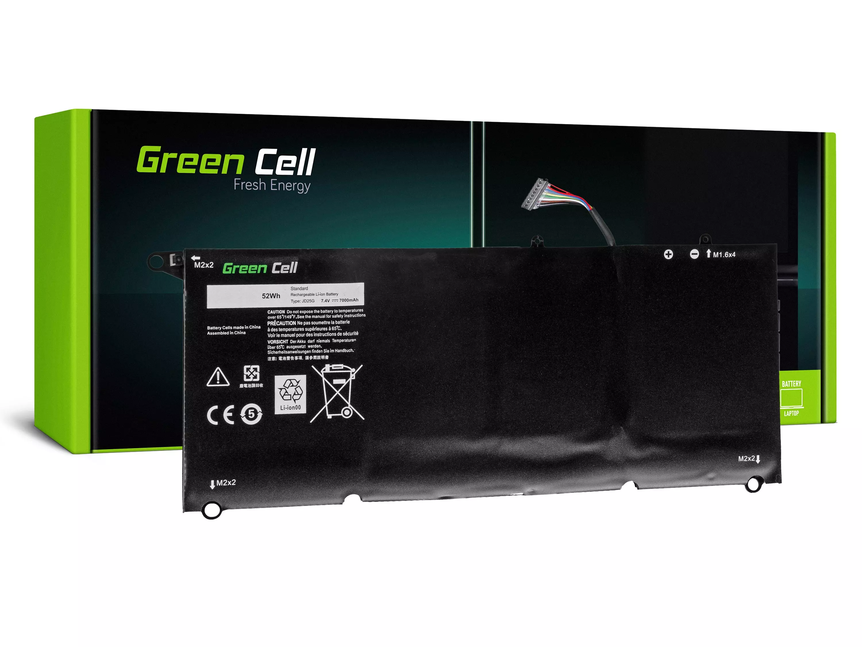 Green Cell Battery for Dell XPS 13 9343 9350 / 7,4V 5600mAh