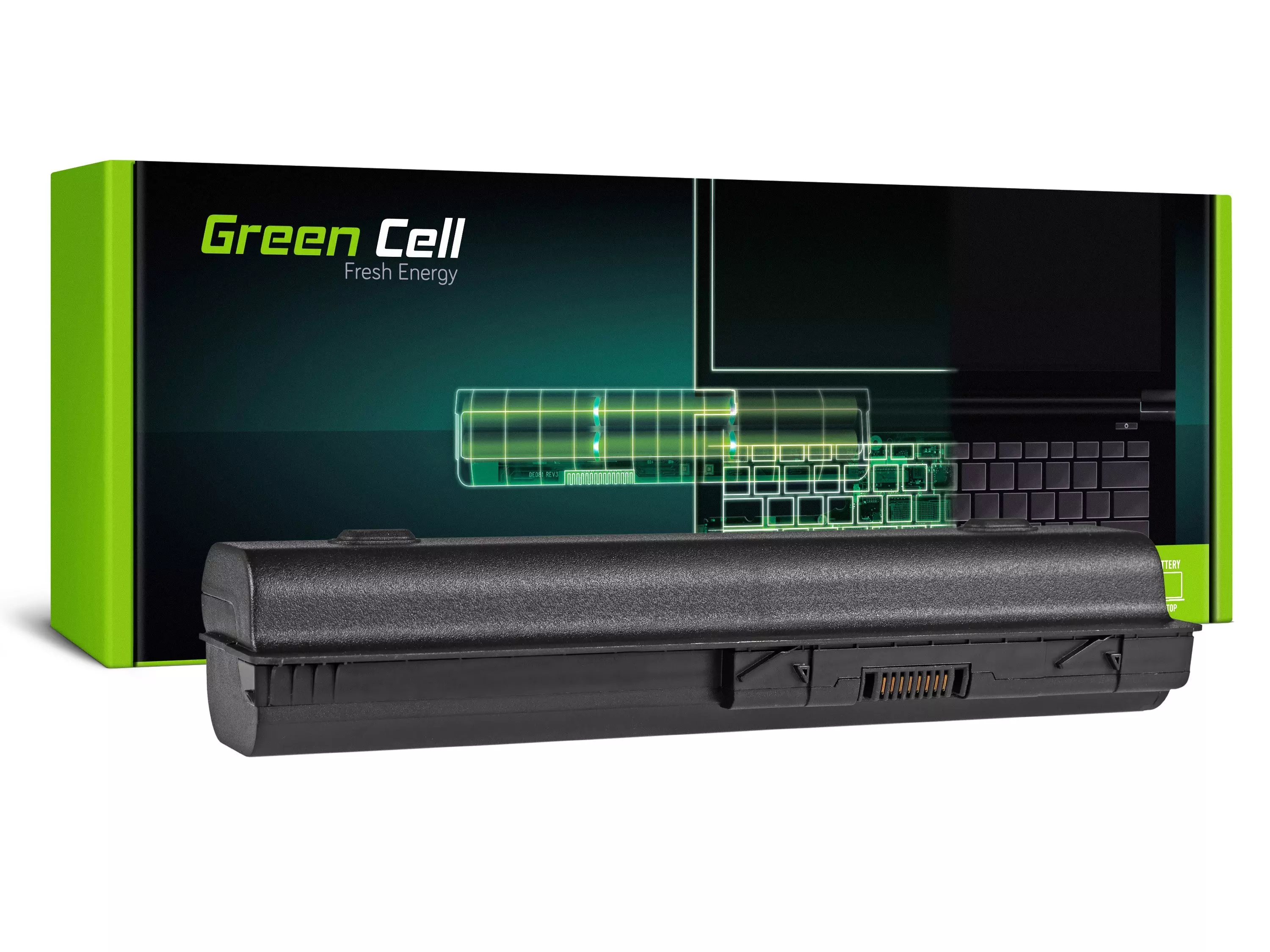 Green Cell Battery for HP DV4 DV5 DV6 CQ60 CQ70 G50 G70 / 11,1V 6600mAh
