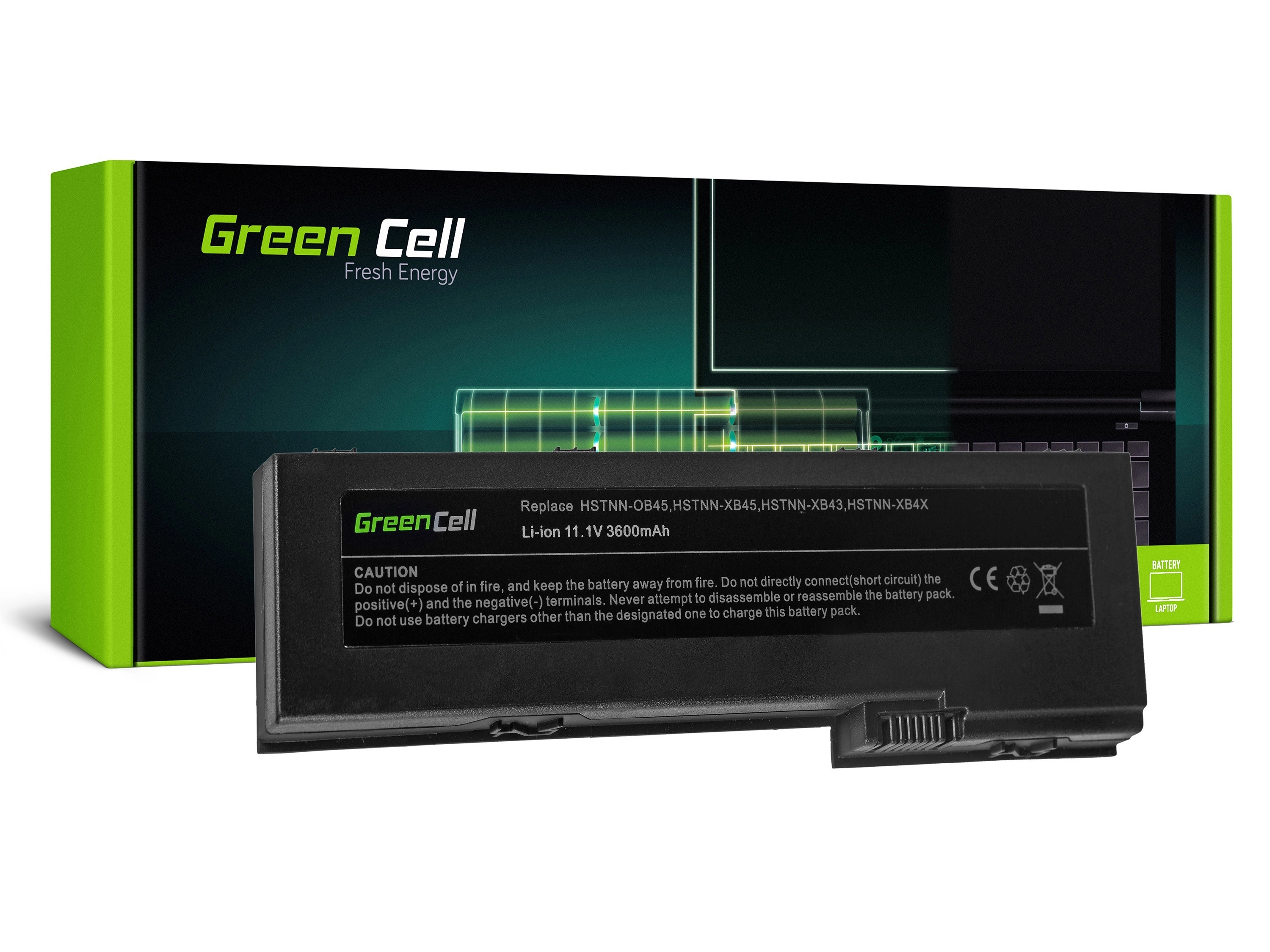 Green Cell Battery for HP EliteBook 2730p 2740p 2740w 2760p / 11,1V 3600mAh