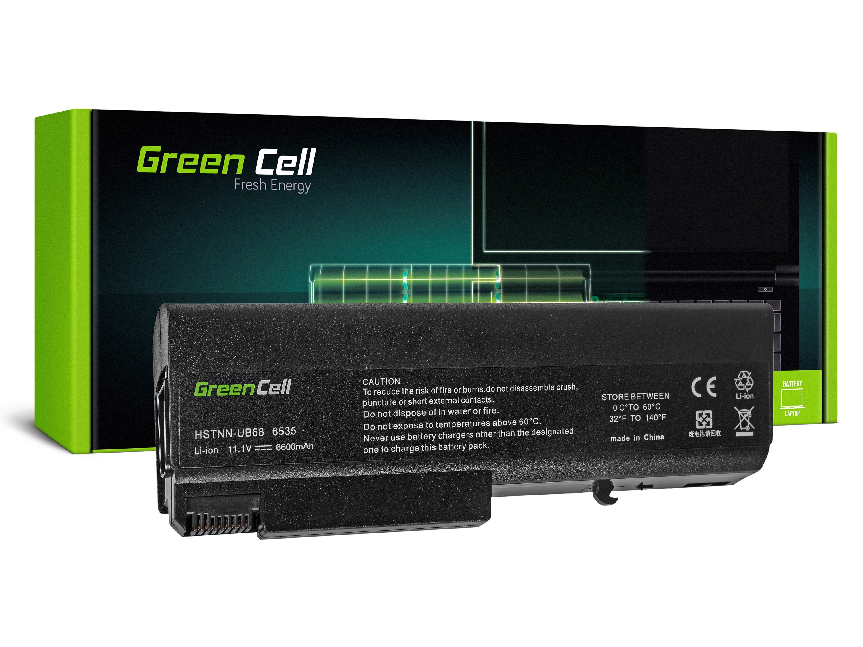 Green Cell Battery for HP EliteBook 6930 ProBook 6400 6530 6730 6930 / 11,1V 6600mAh