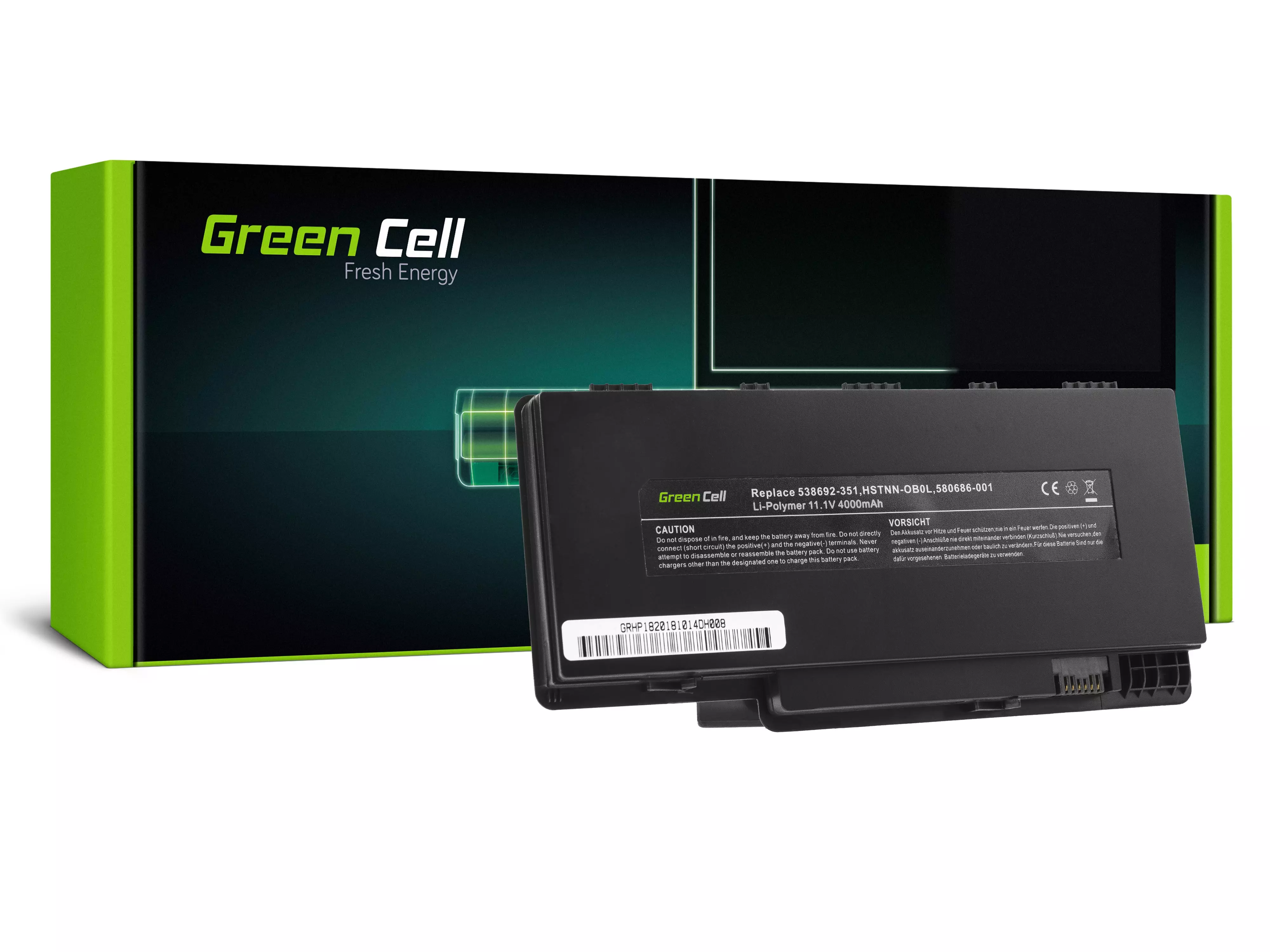 Green Cell Battery for HP Pavilion DM3 DM3T DM3Z / 11,1V 4000mAh