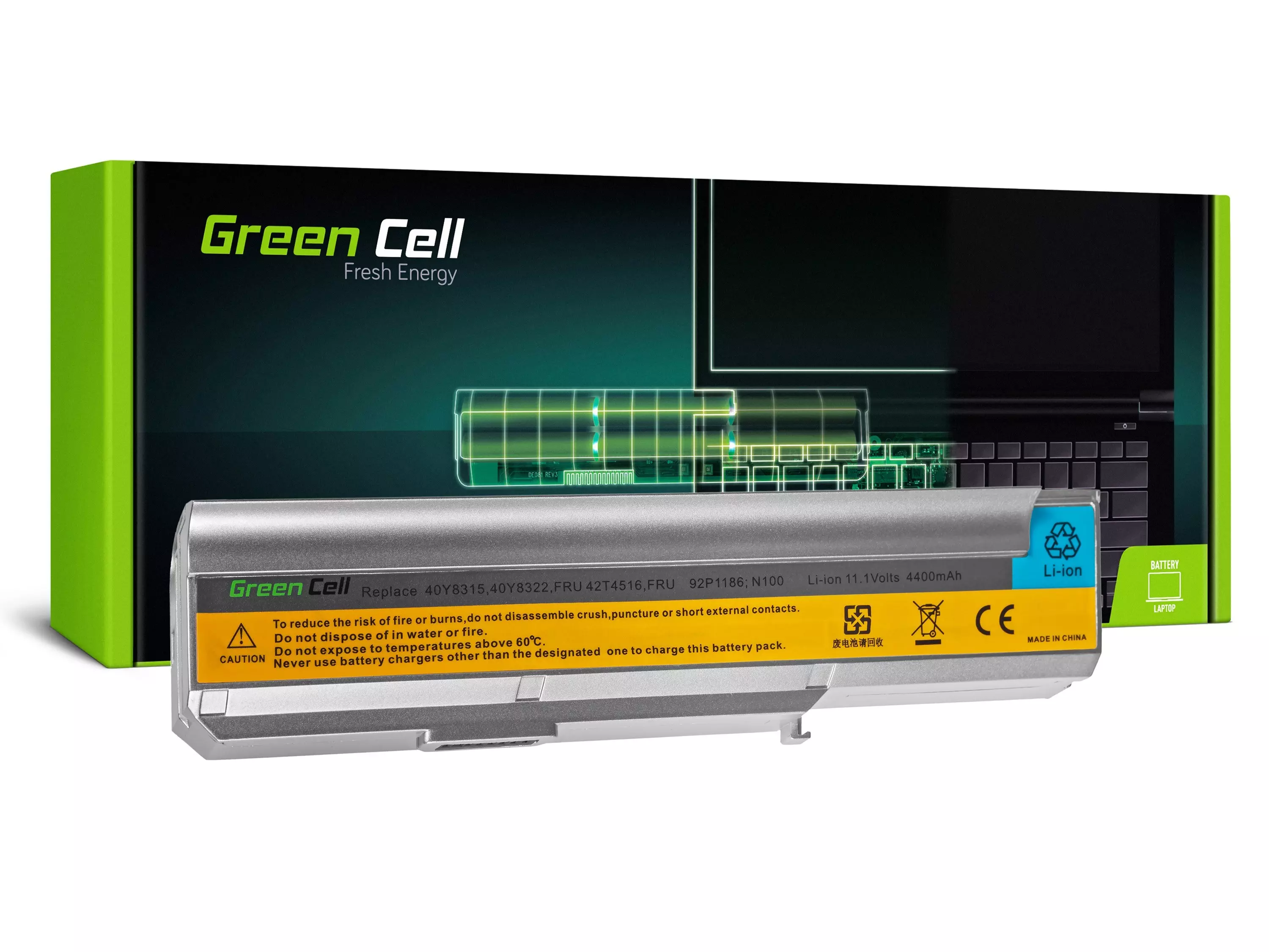Green Cell Laptop akkumulátor IBM Lenovo 3000 N100 N200 C200