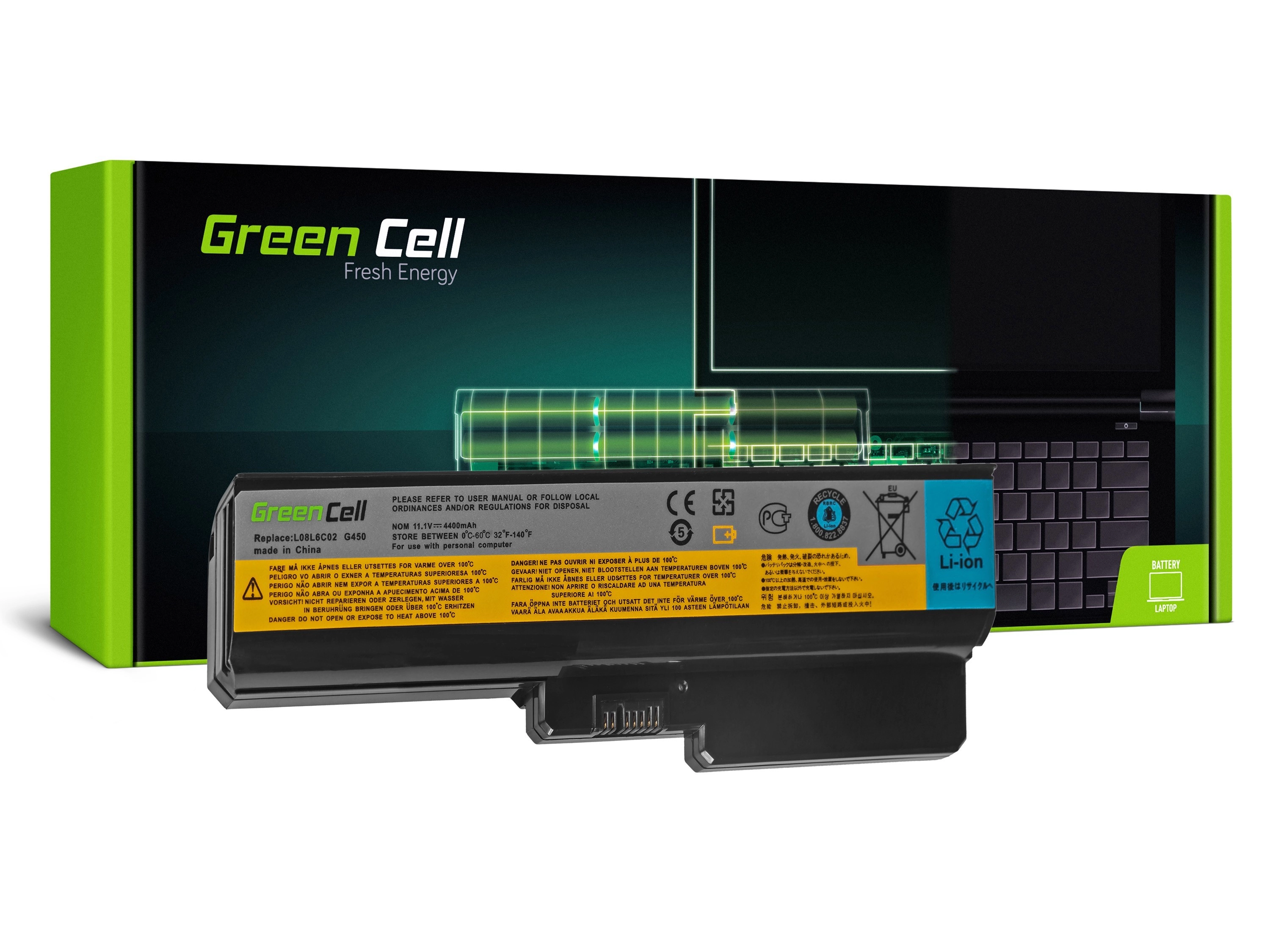 Green Cell Laptop akkumulátor IBM Lenovo B550 G530 G550 G555 N500