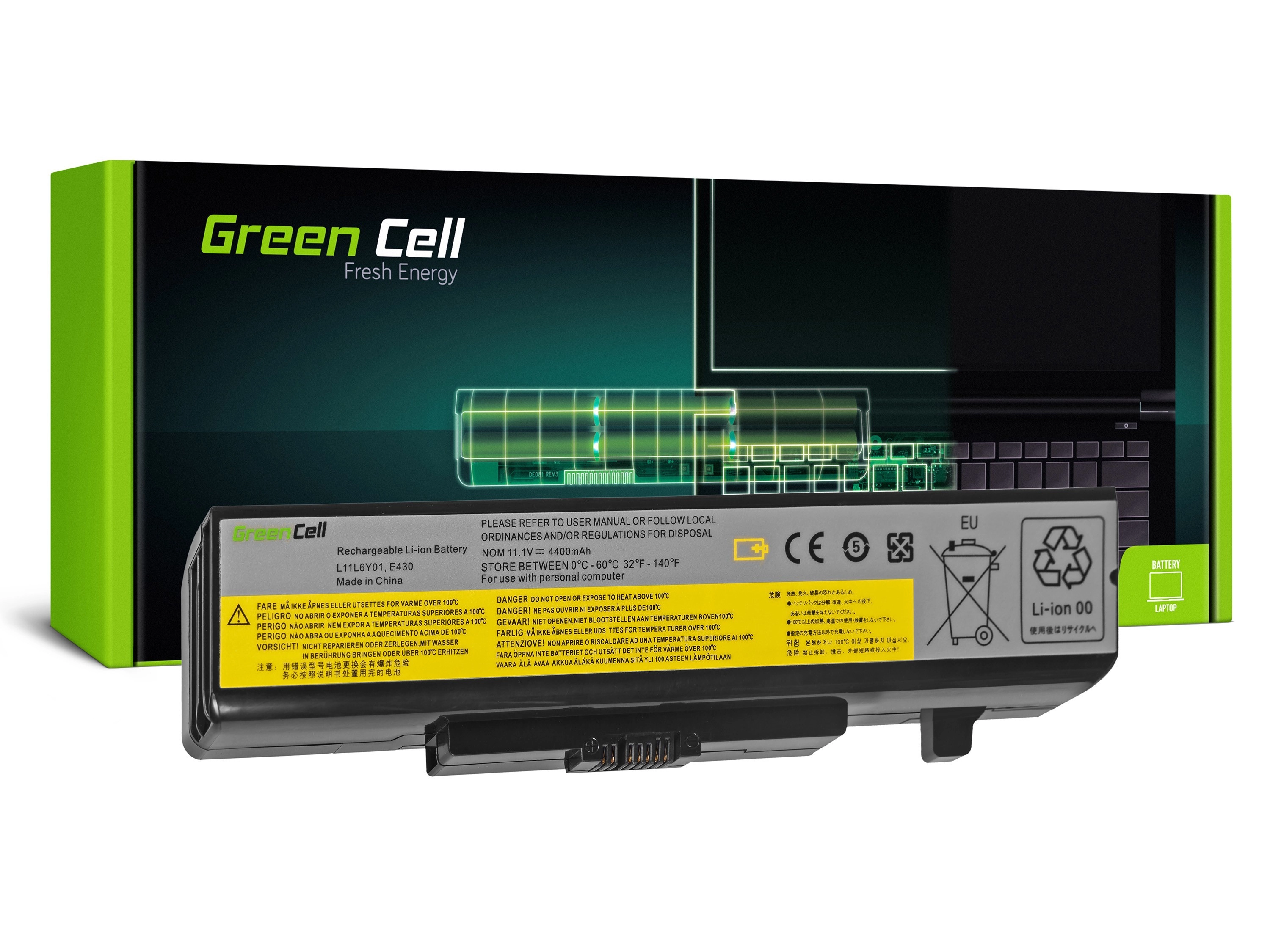 Green Cell Laptop akkumulátor Lenovo V580 ThinkPad Edge E430 E440 E530 E531 E535 E540 IdeaPad