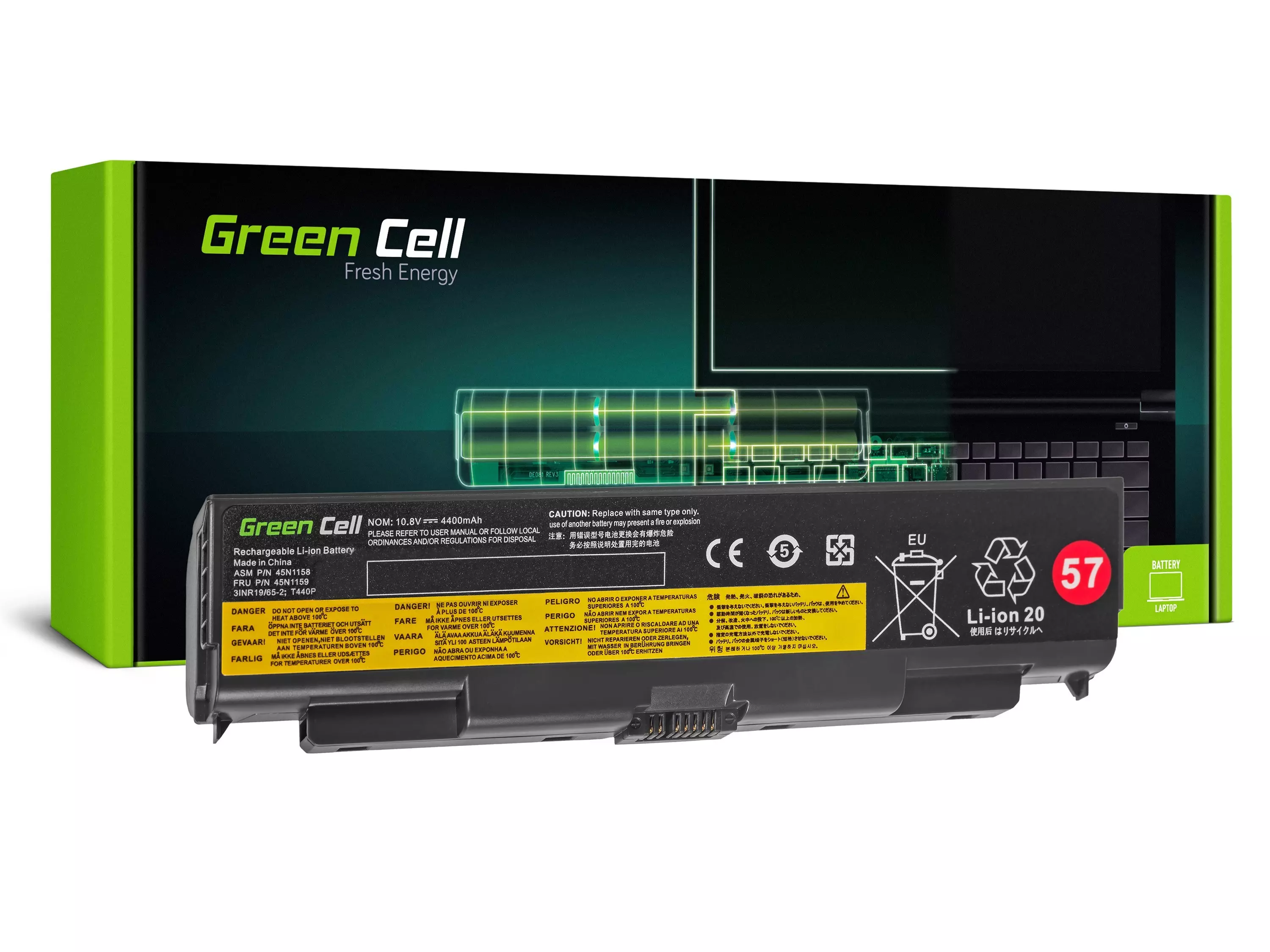 Green Cell Laptop akkumulátor Lenovo ThinkPad T440P T540P W540 W541 L440 L540