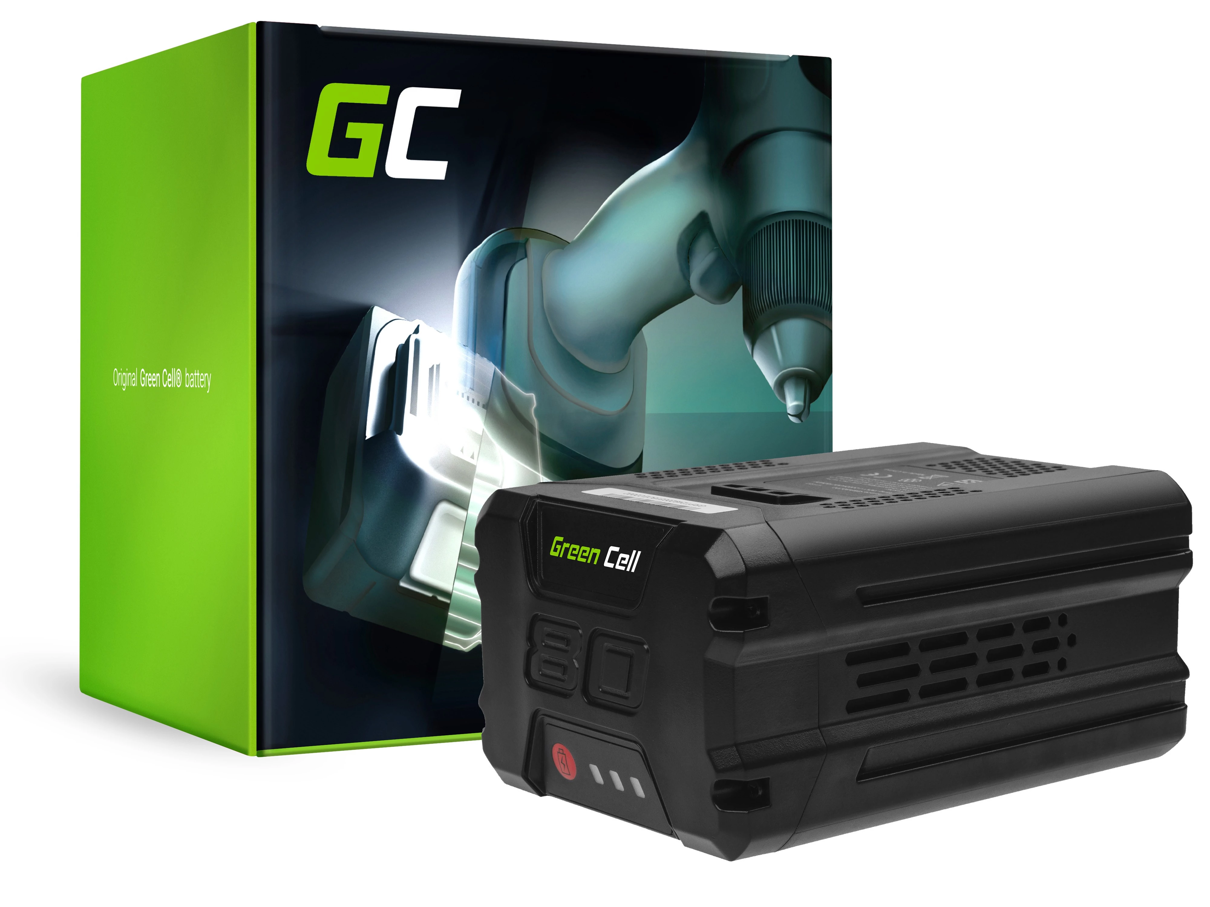 Green Cell® Battery Green Cell (2Ah 80V) GBA80200 2901302 for GreenWorks Pro 80V GHT80321 GBL80300 ST80L210