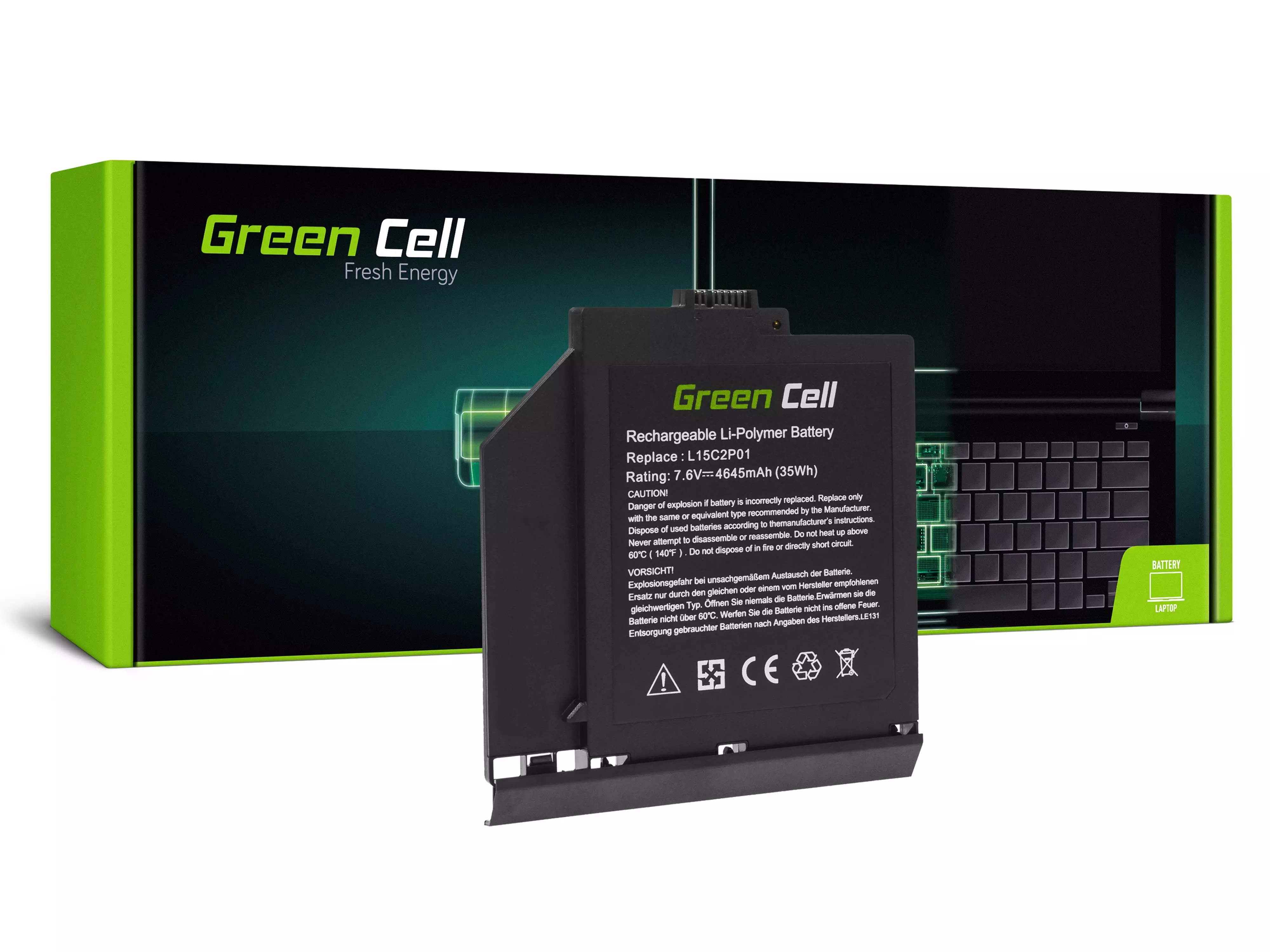 Green Cell Battery L15C2P01 L15S2P01 for Lenovo V310-14IKB V310-14ISK V310-15IKB V310-15ISK V510-15IKB