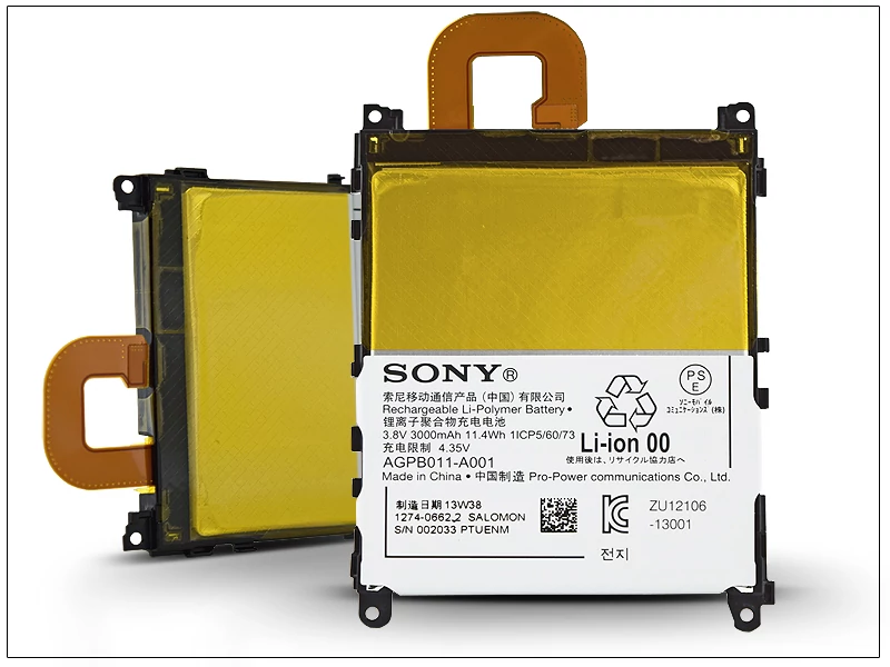 Batéria Sony Xperia Z1 (C6903) z výroby - Li-Polymer 3000 mAh - LIS1525ERPC/AGPB011-A001 (ECO balenie)