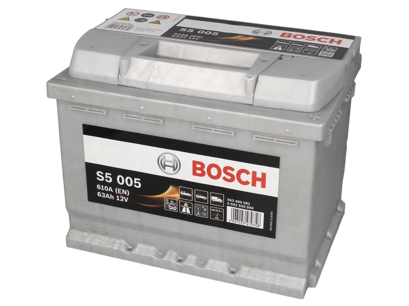 BOSCH 0092S50050 63Ah 610A Jobb+ Autó akkumulátor