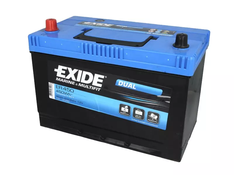 EXIDE ER450 95Ah 650A Bal + Car battery