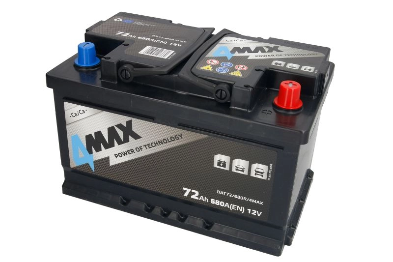 4MAX BAT72/680R/4MAX 72Ah 680A R+ Car battery