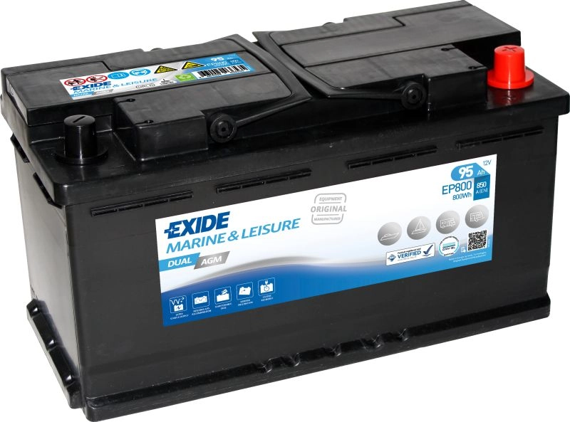 EXIDE EP800 92Ah 850A R+ Car battery