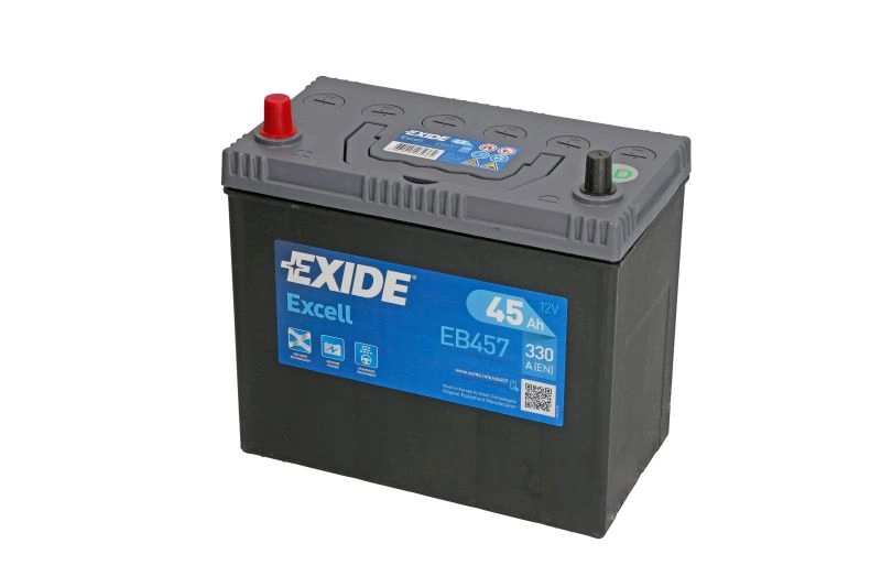EXIDE EB457 45Ah 330A Bal + Autó Akkumulátor