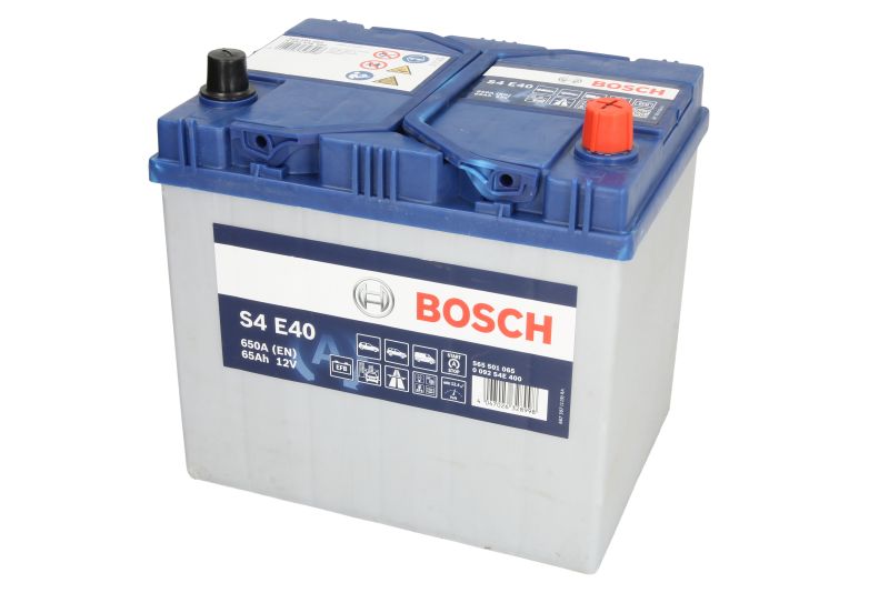 BOSCH 0 092 S4E 400 65Ah 650A R+ Car battery