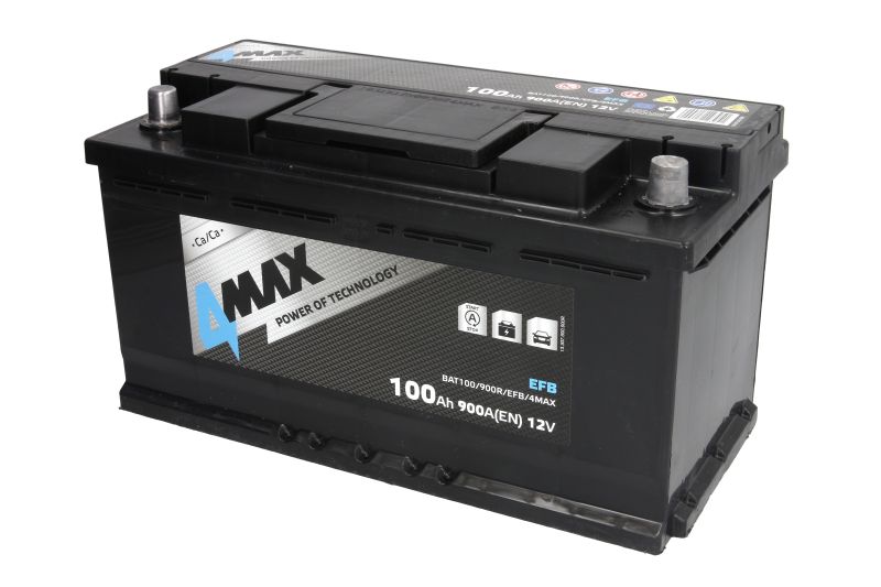 4MAX BAT100/900R/EFB/4MAX 100Ah 900A R+ Autó Akkumulátor