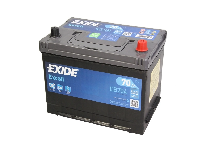 EXIDE EB704 70Ah 540A R+ Car battery