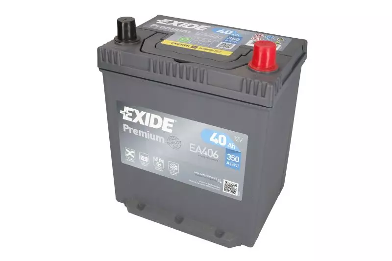 EXIDE EA406 40Ah 350A R+ Baterie auto