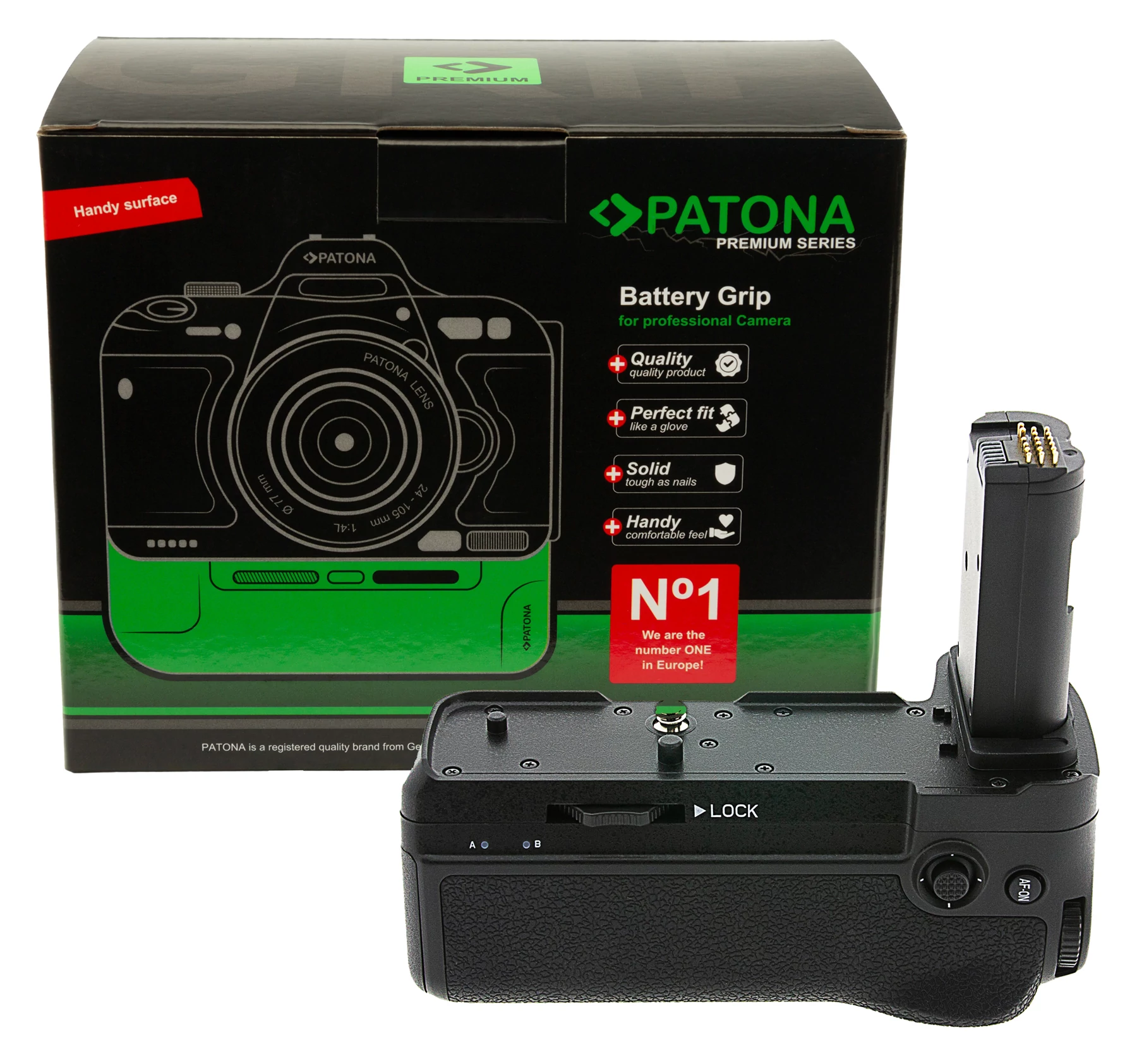 PATONA Premium Grip de Baterie pentru Nikon Z6II, Z7II pentru 2 baterii EN-EL15c cu intrare USB-C, inclus telecomandă IR