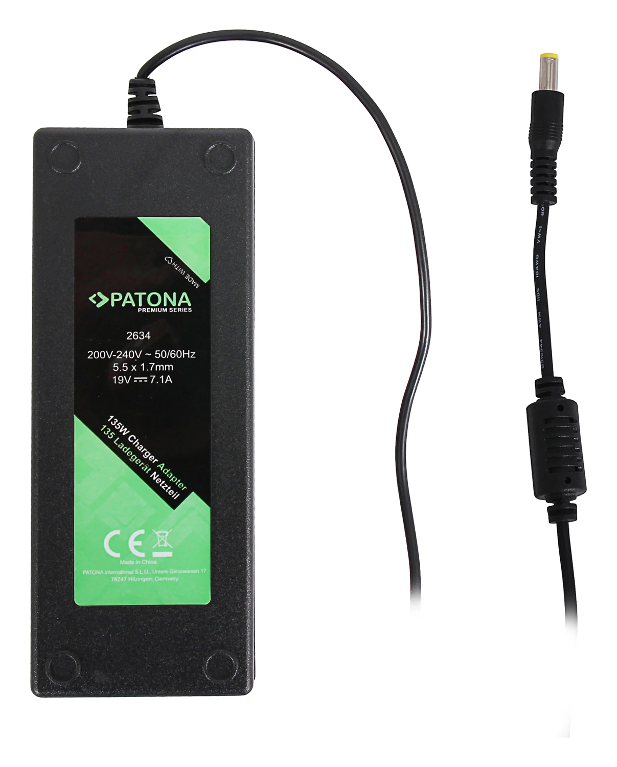 Nabíjačka PATONA Premium 135W 19V 7,1A 5,5 x 1,7 mm