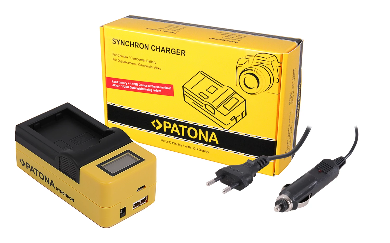 Synchron USB nabíjačka PATONA f. Nikon ENEL25 EN-EL25 Z30 Z50 Z fc s LCD