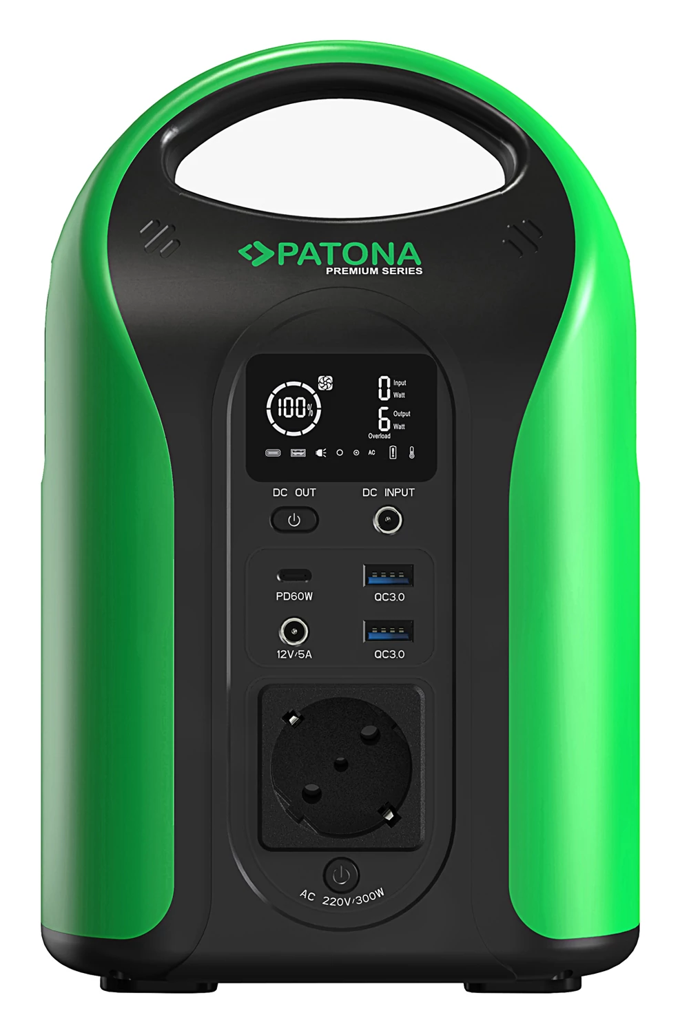 PATONA Prémium Powerstation Outdoor 300 / 300W 283Wh PD60W USB5V/3A DC12V/5A DC552