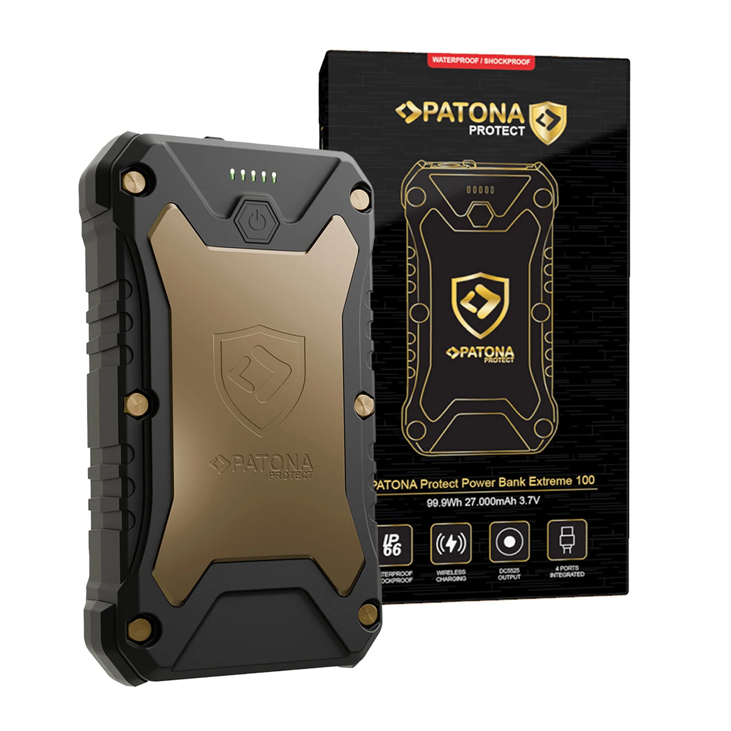 PATONA PROTECT Powerbank Extreme 100 PD65W 27.000mAh Încărcare wireless