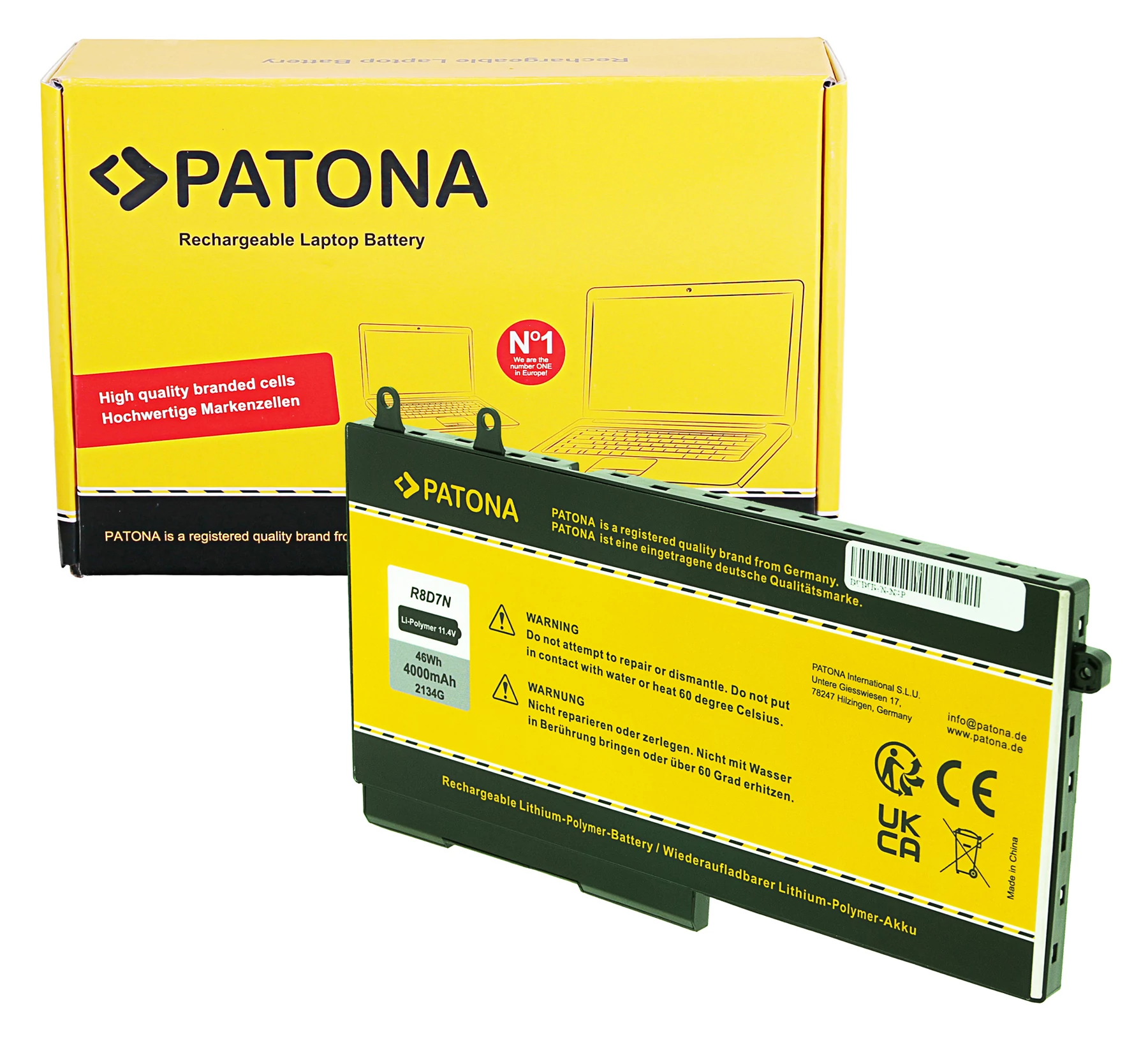 PATONA Battery for Latitude 5400, E5400, 5410, E5410, 5500, Precision 3540 (1V1XF, R8D7N)