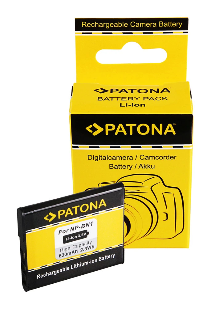 Sony NP-BN1 NPBN1 DSC-WX5 TX5 TX7 TX9 T99 Sony BN1 630 mAh / 2,3 Wh / 3,6 V Li-Ion batéria / dobíjacia batéria - Patona