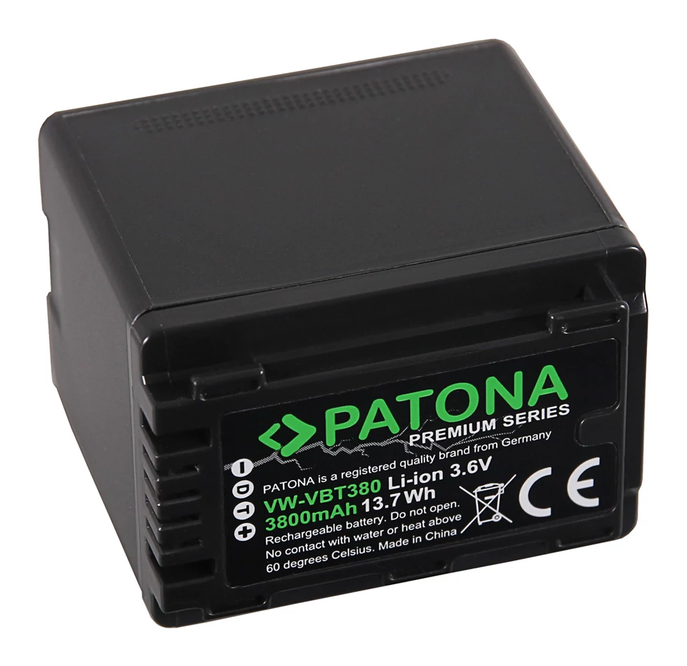 Batéria Panasonic VW-VBT380 HC-V750EB W580 V550EB 3800 mAh Premium - Patona Premium