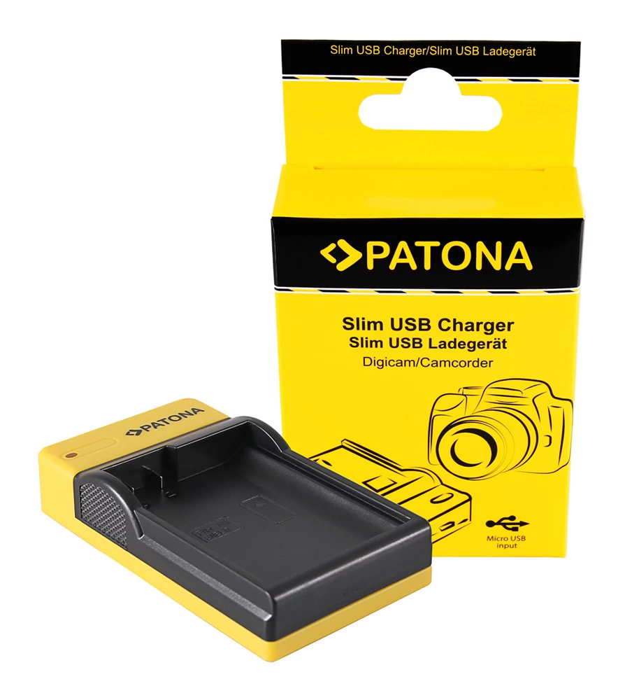 PATONA Încărcător subțire Micro-USB Nikon EN-EL15 1 V1 EN-EL15 D600 D610 D7000 D7100 - Patona