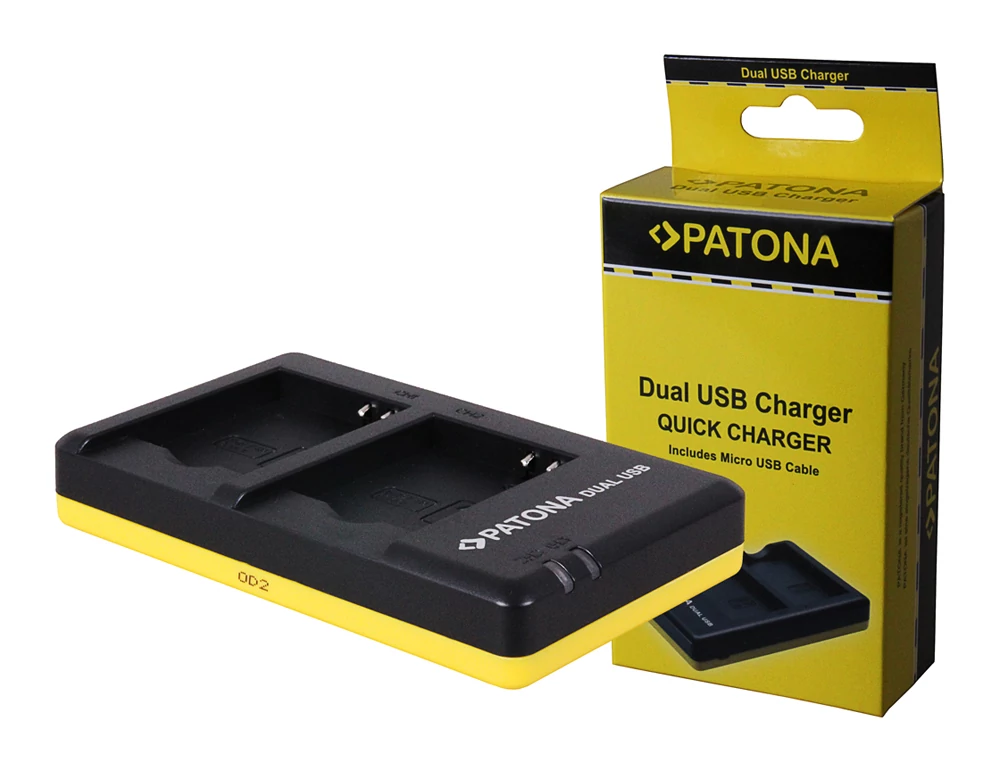 Panasonic DMW-BCM13 BCM13 Dual Quick batéria / nabíjačka batérií s káblom M.-USB - Patona